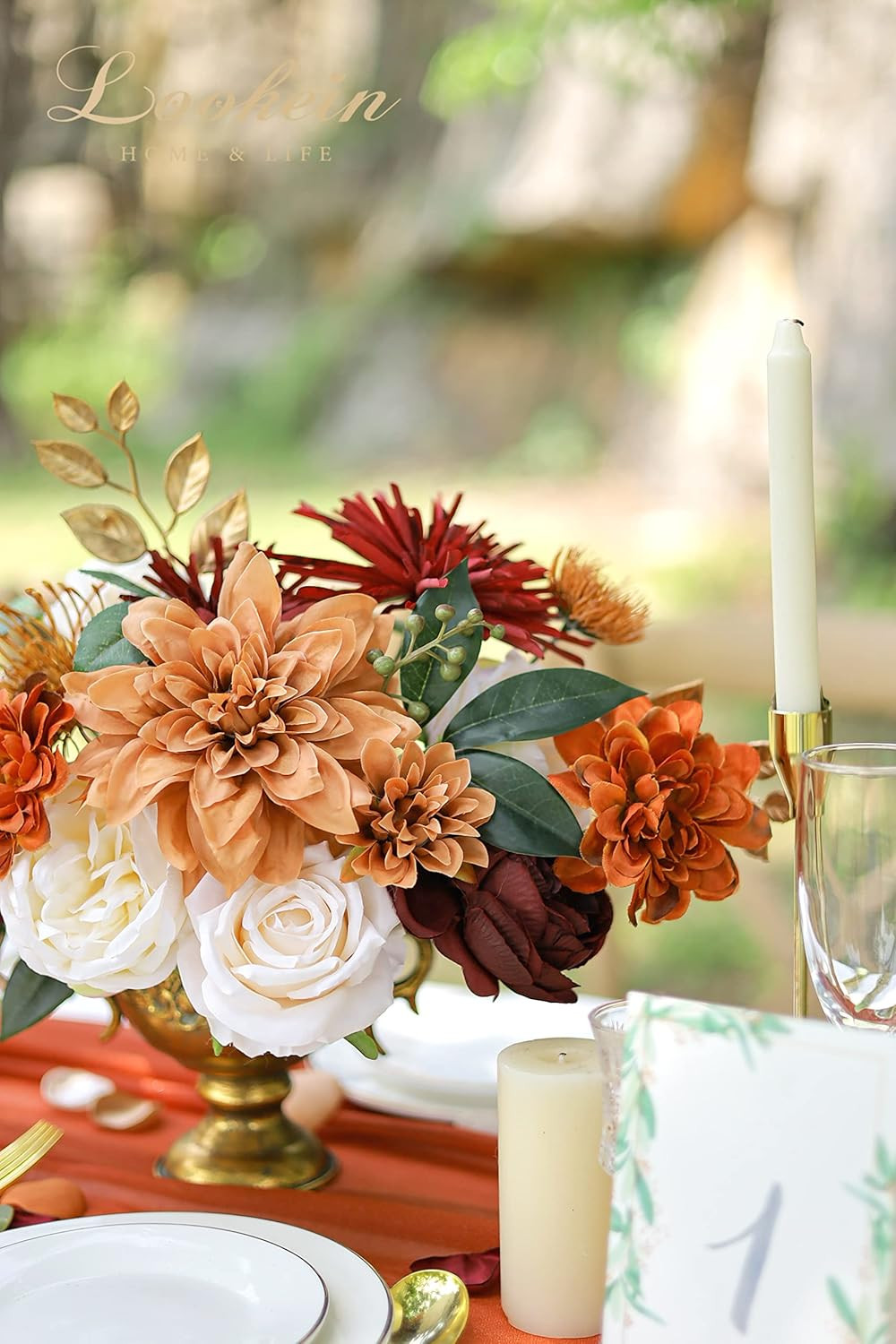 Artificial Flowers for DIY Wedding Decoration Bridal Bouquet Table Centerpieces