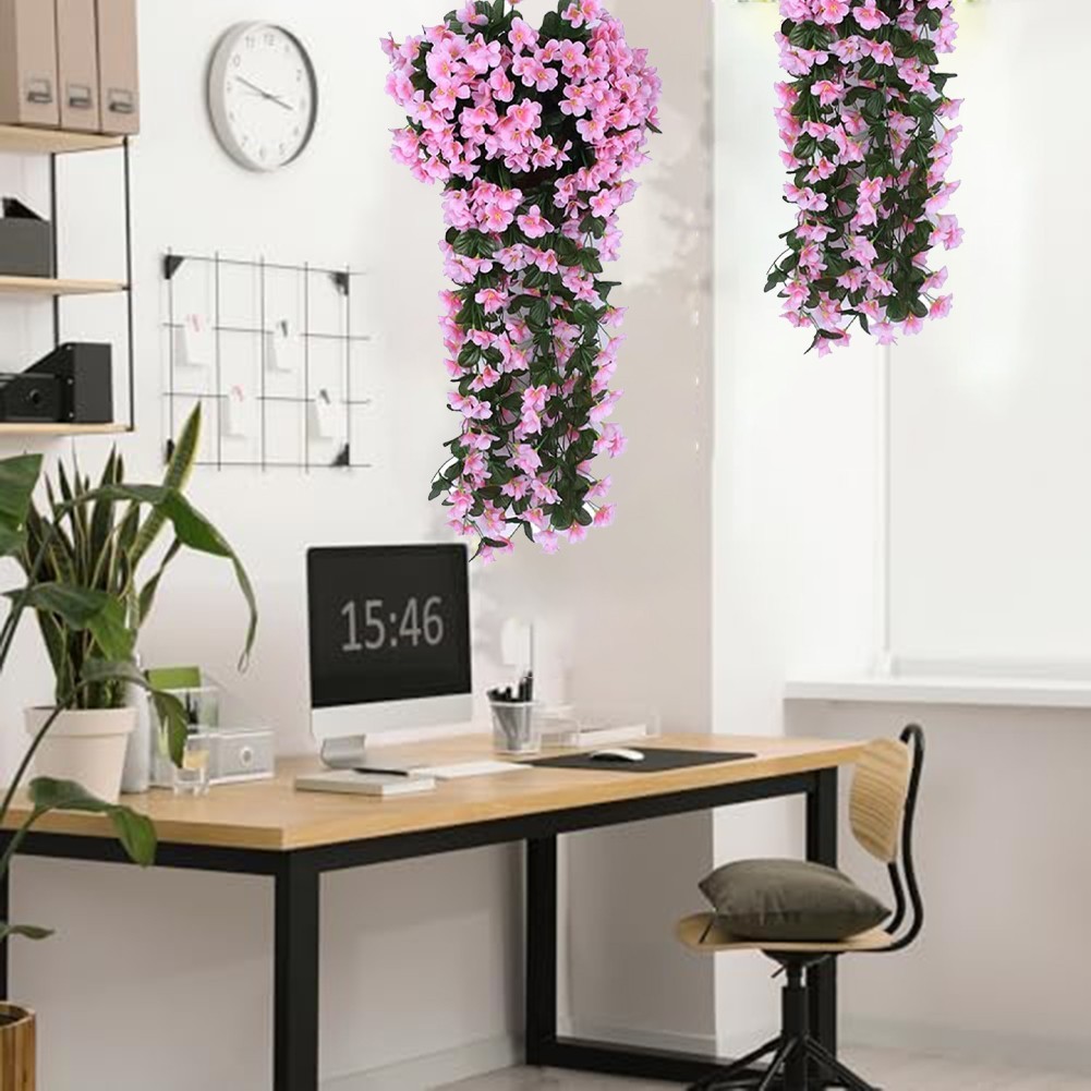 Long Wisteria Flower Vines for Outdoor Indoor Decoration 80cm 2pcs Set