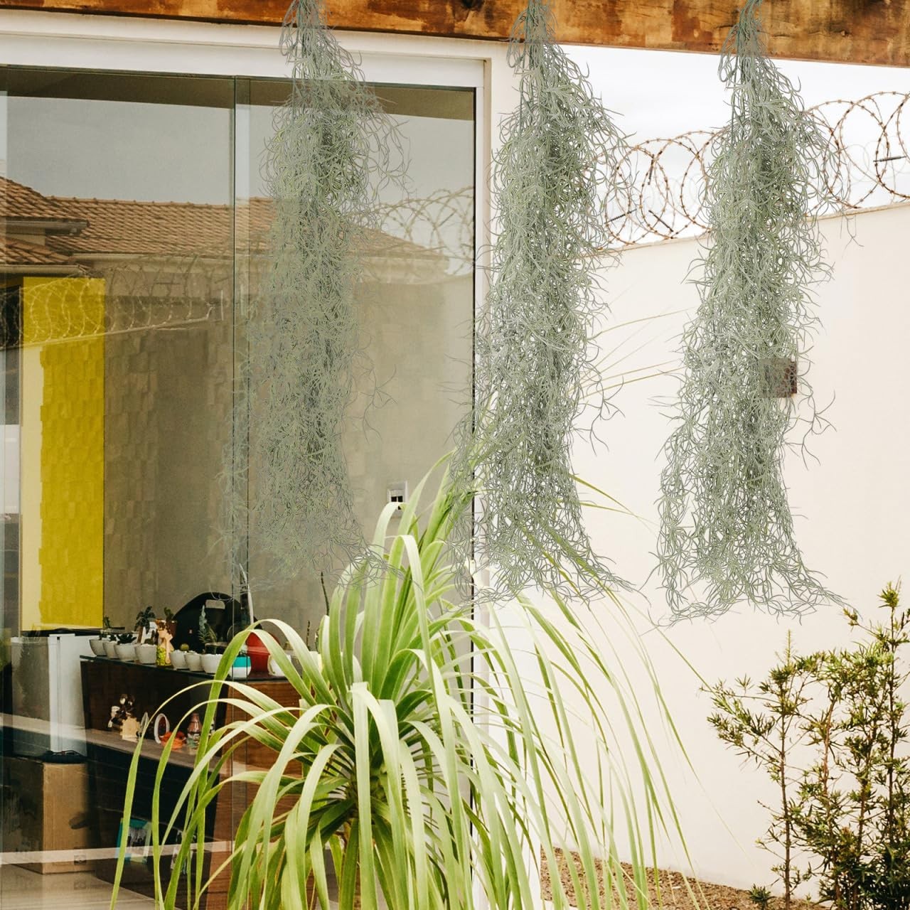 36 Inch Faux Hanging Moss Decor for Indoor Potted Plants Artificial Dried Mos…