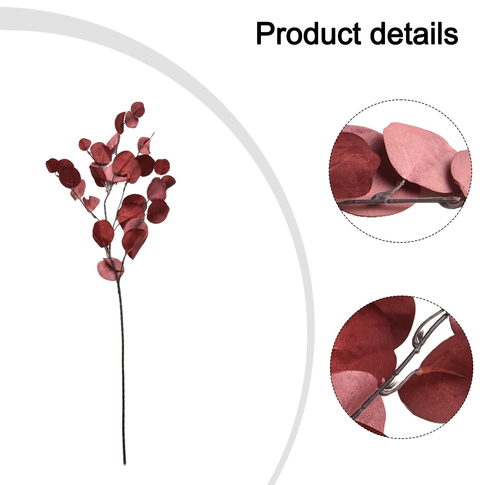 Eucalyptus Leaf Artificial Plants Wall MoneyFake Flowers Arrangement Accessories