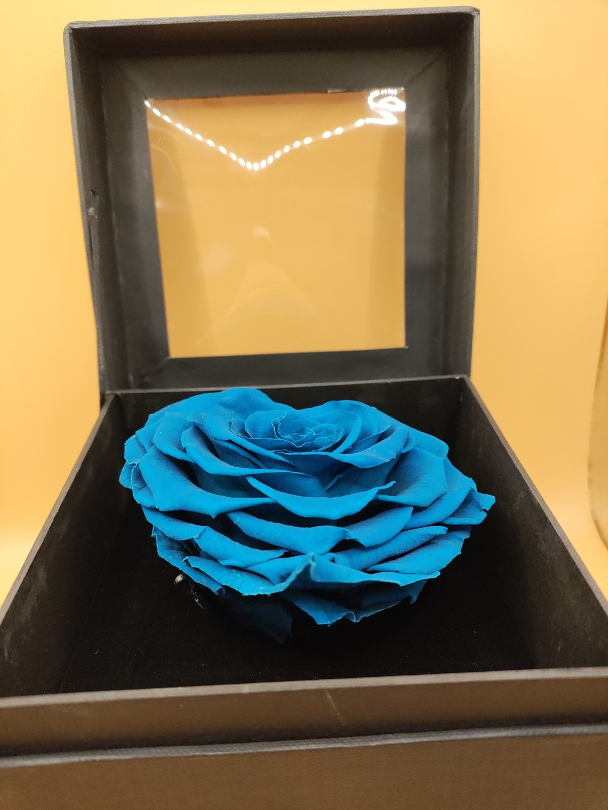 Natural (Forever) roses, 10 cm in heart. The best gift for mom, Him, Her.