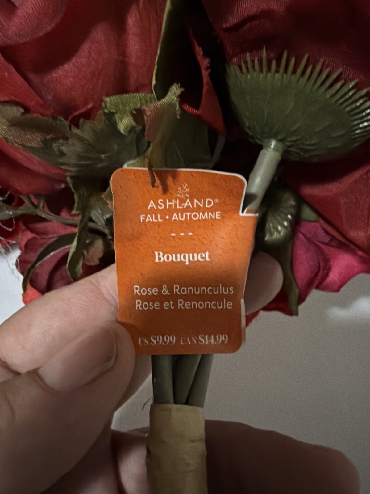 ASHLAND FALL 6 BOUQUET SET ROSS & RANUNCULUS Bouquet Home Party Decor