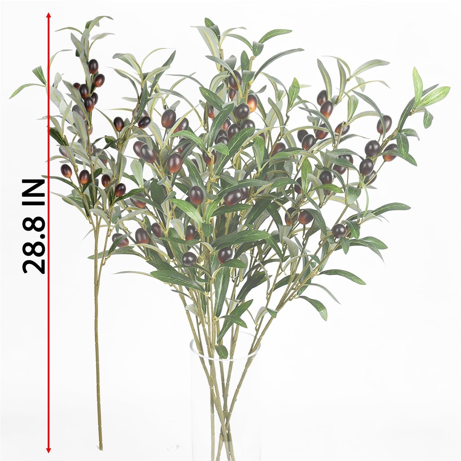 Artificial Olive Branch Stems Farmhouse Wedding Decor Vase Filler 28.8in