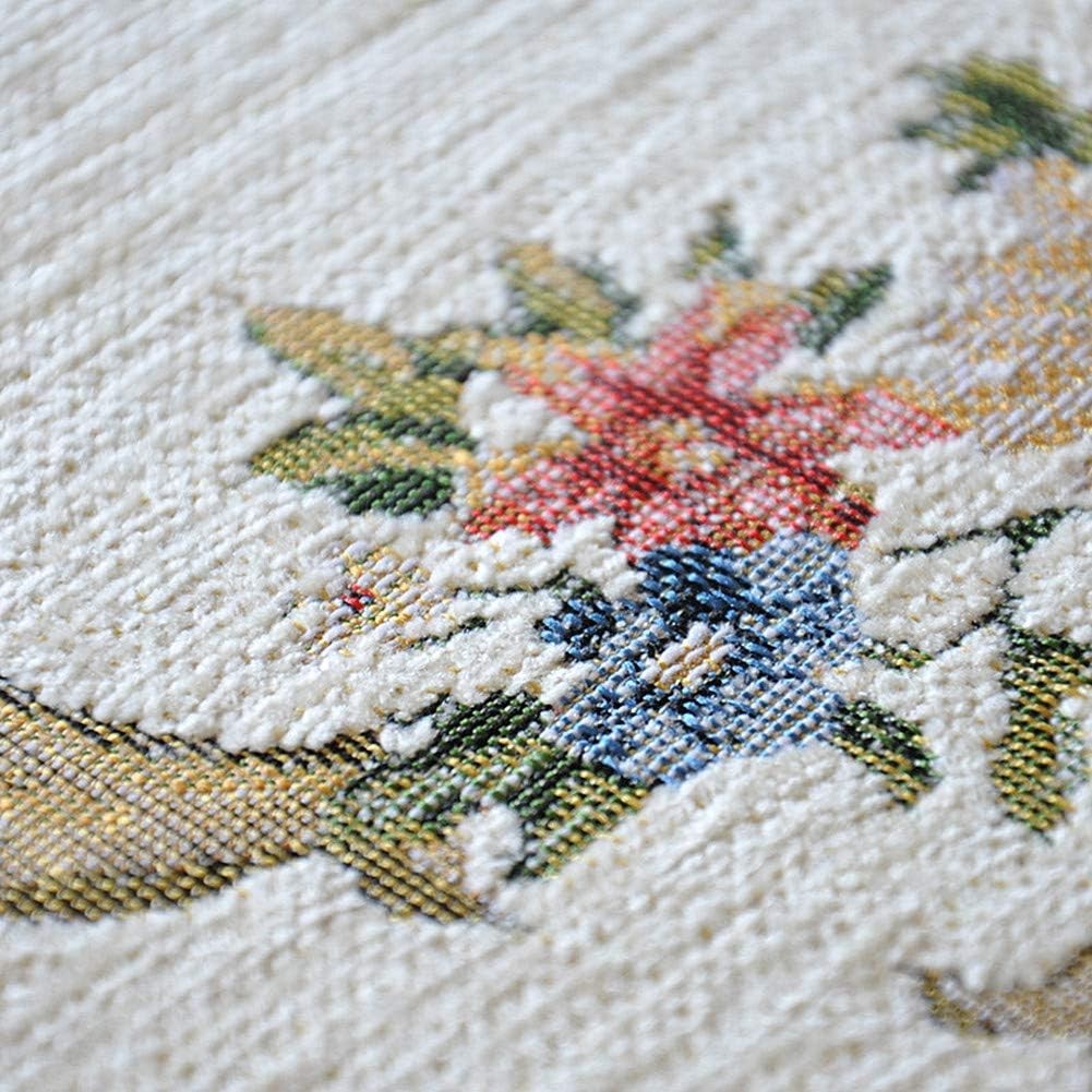 Elegant Rustic Floral Doormat – Washable, Non-Slip Floor Rug for Home