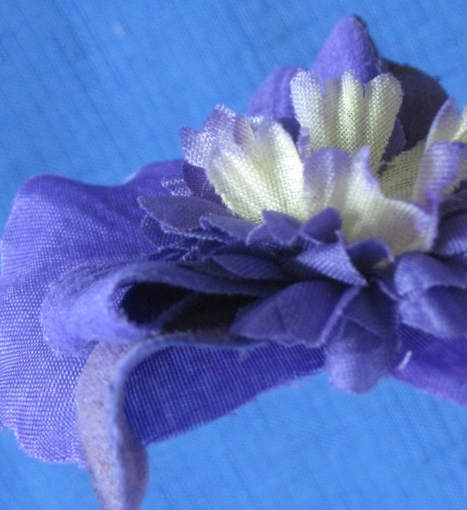 #4 Lot-49 Medium Layers Used Silk Flower Petals .75-3.5″ Brads Multiple Colors
