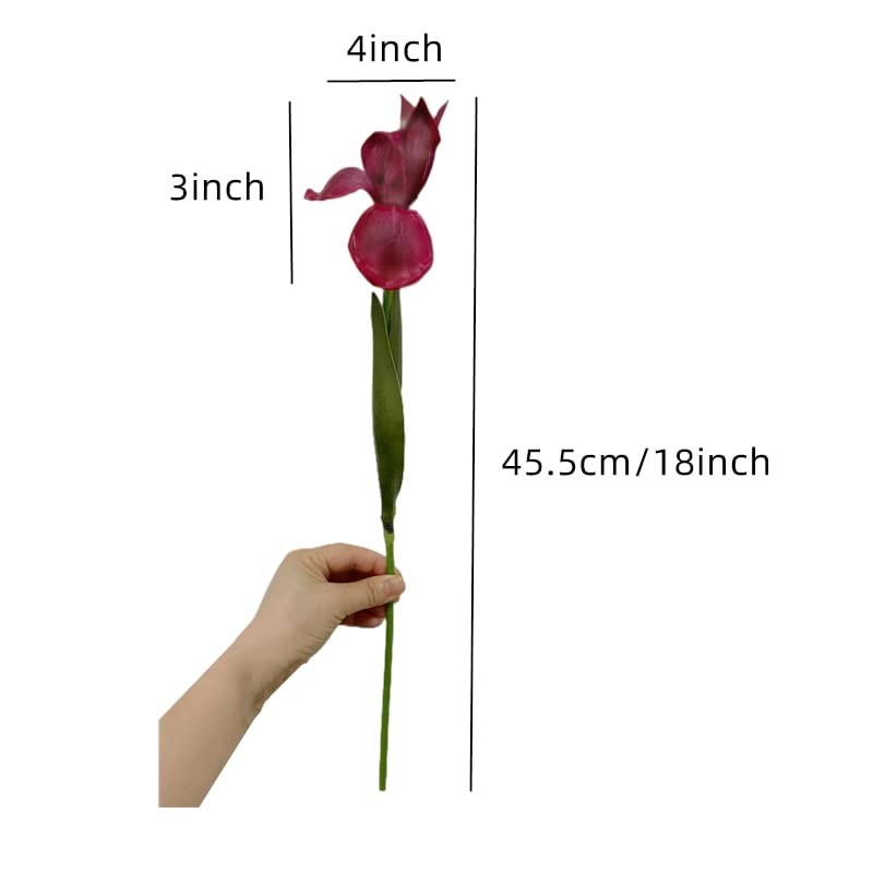 4pc Artificial Iris Flower Silk Flower,Flower Bouquet,Long Stem 18” Ireland …