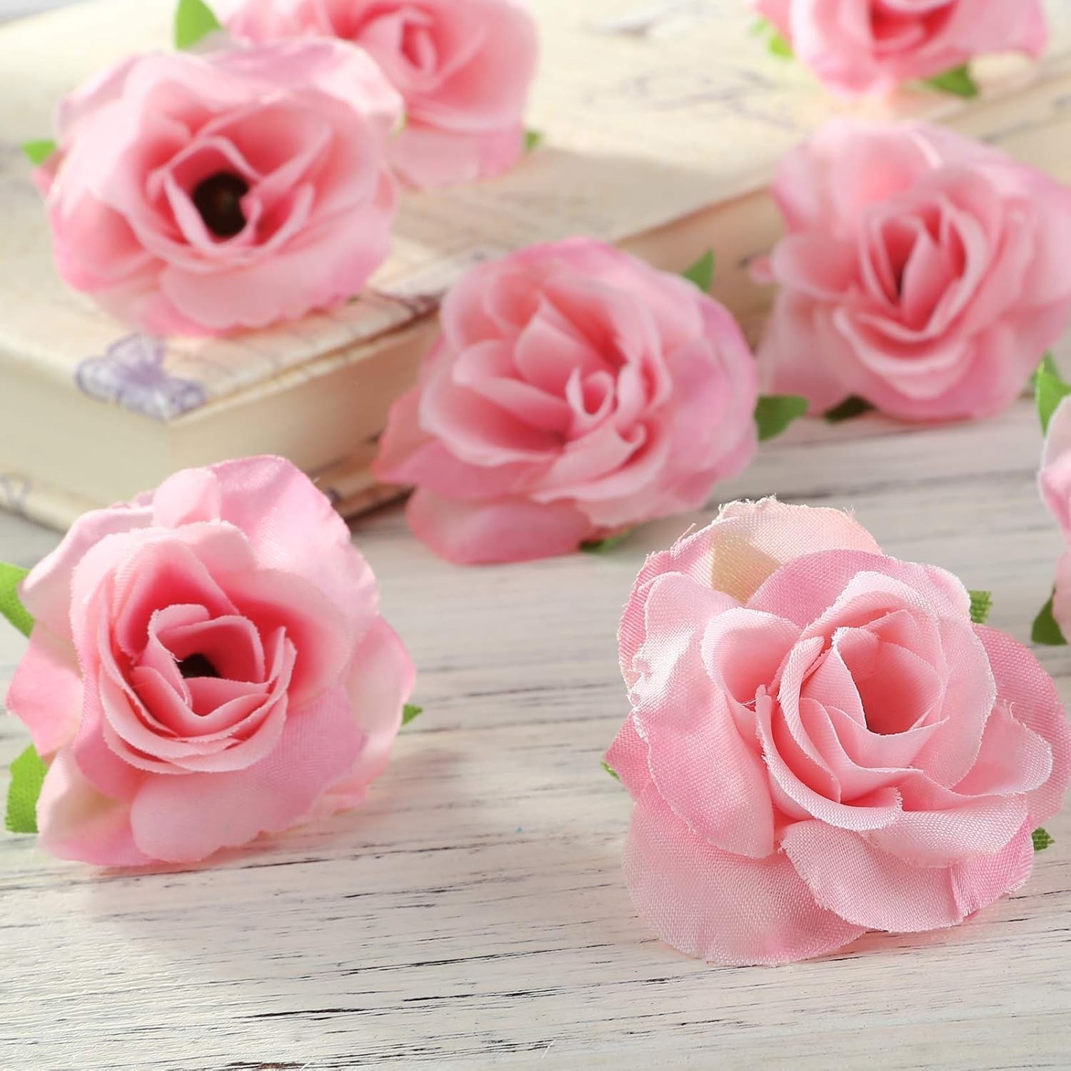Charming 50pcs Pink Silk Roses – Ideal for Bridal Showers, Parties & Home Decor