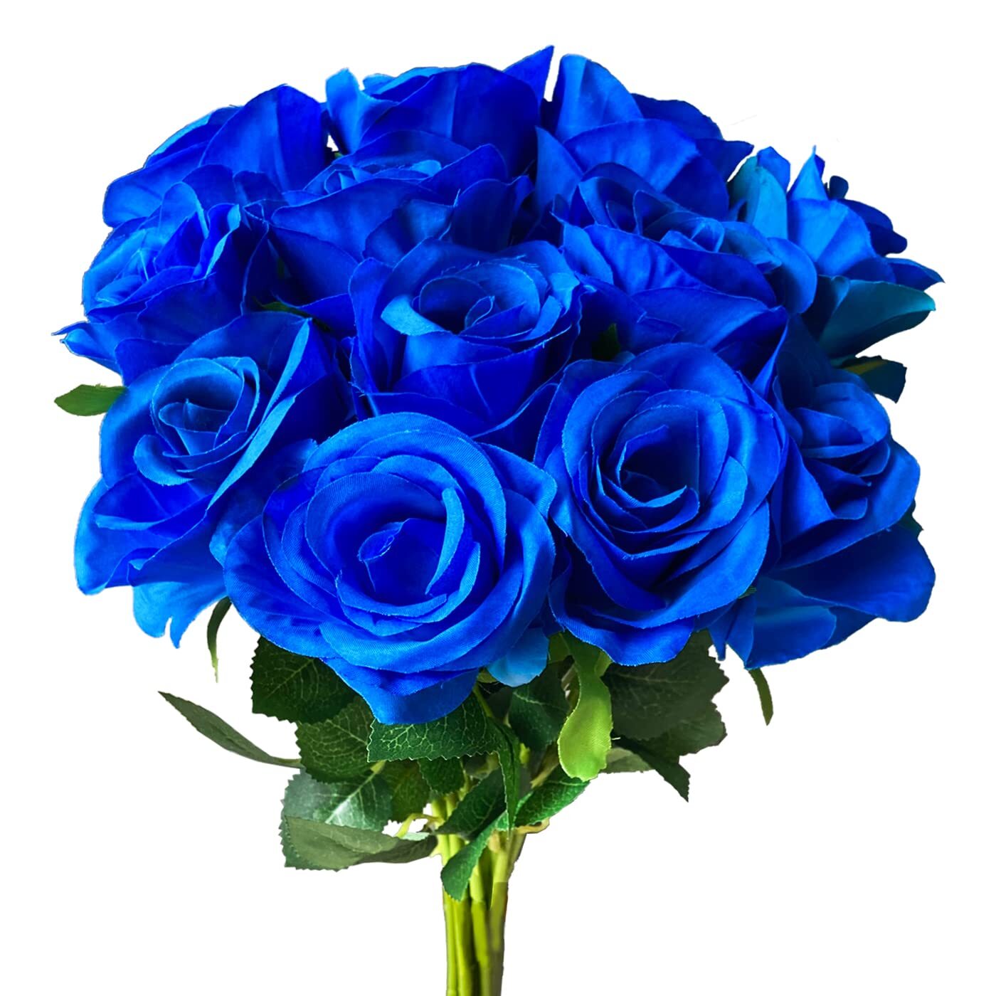 12 PCS Rose Artificial Silk Flowers Fake Roses with Long Stems Realistic