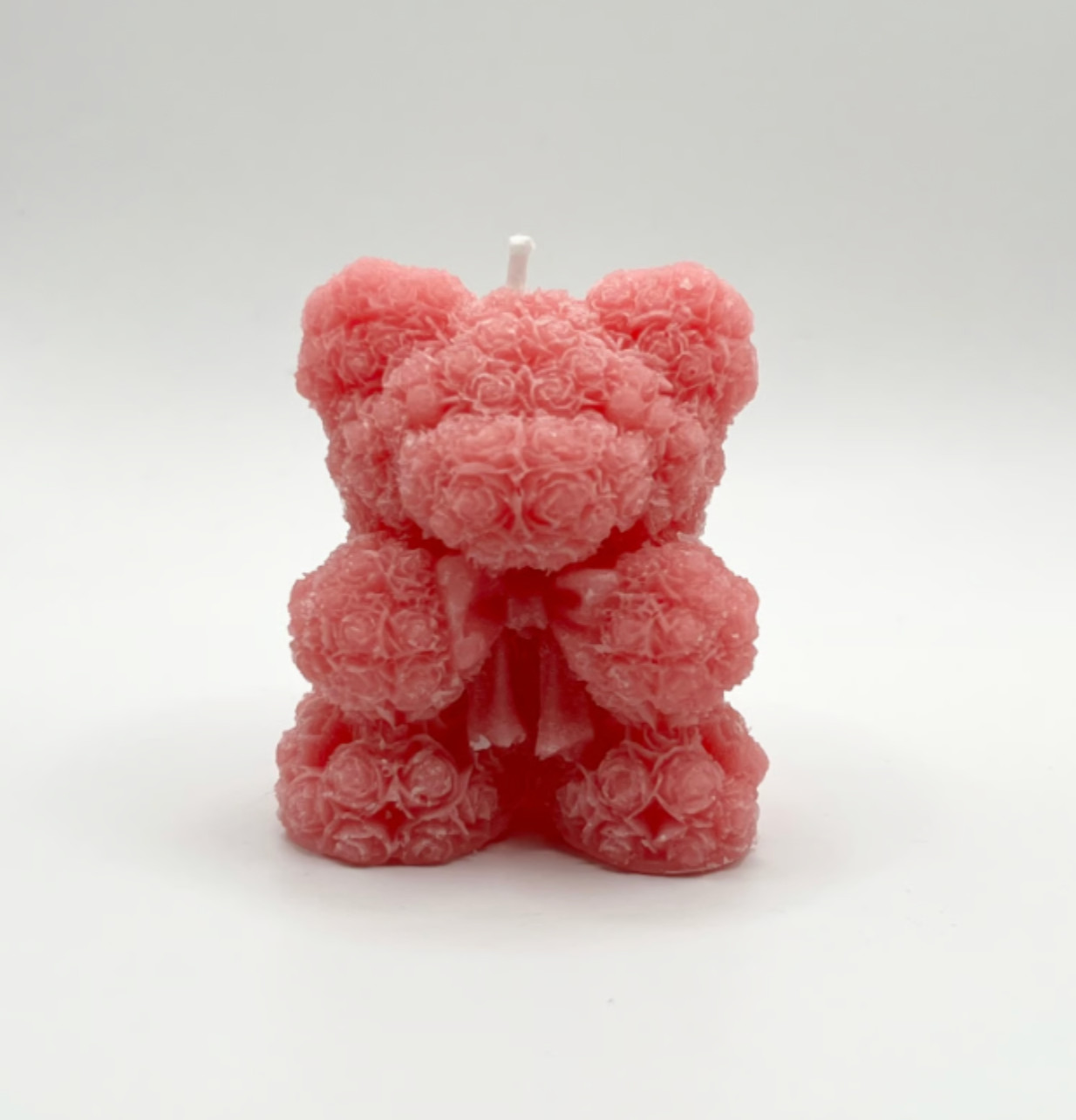 2pc Rose Teddy Bear Beeswax Spell Candle Set Love Manifestation Ritual Altar