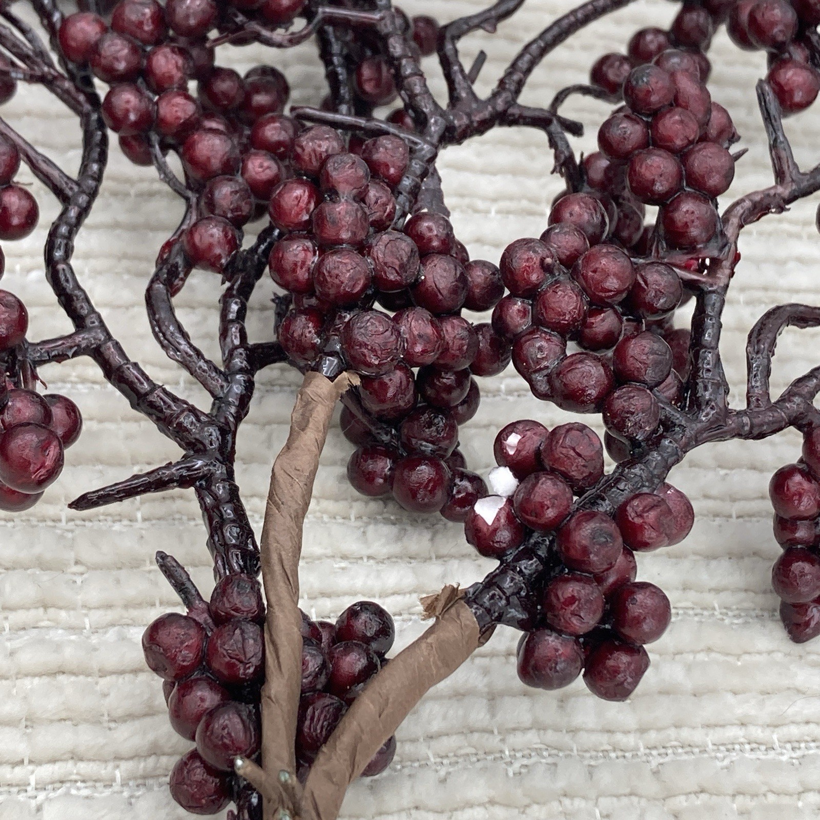 3 Artificial Faux Berries Stems For Crafts Floral Decor DIY Arrangements