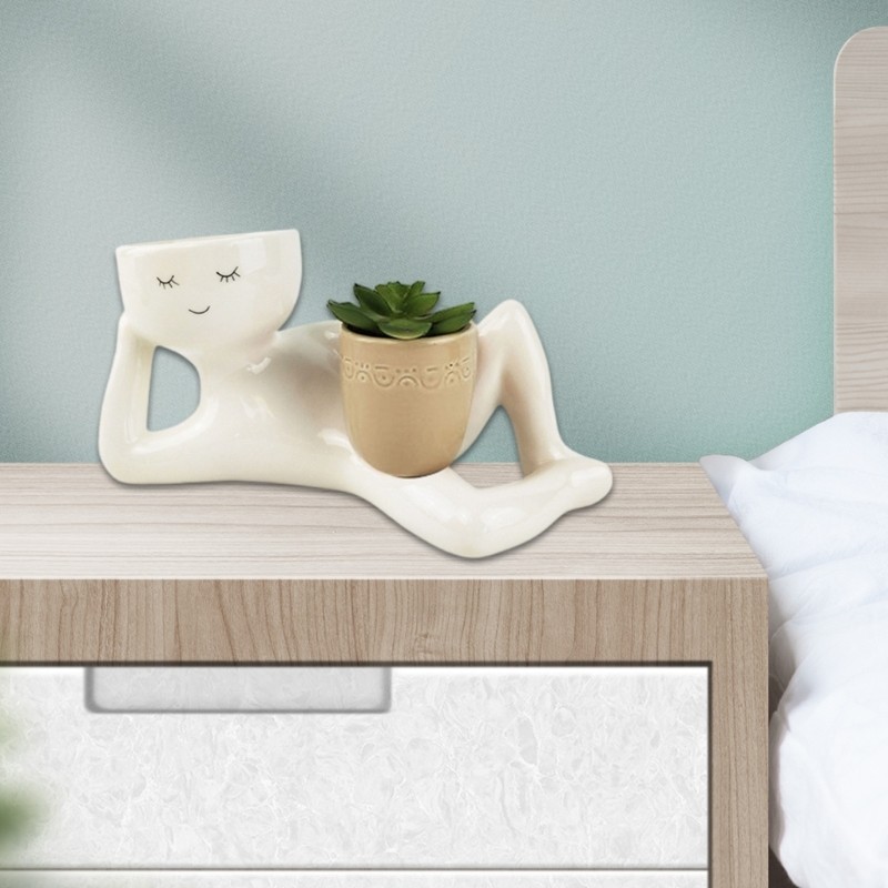 Artificial Potted Plant Cute Fake Succulents Cute Artificial Potted Human Shaped