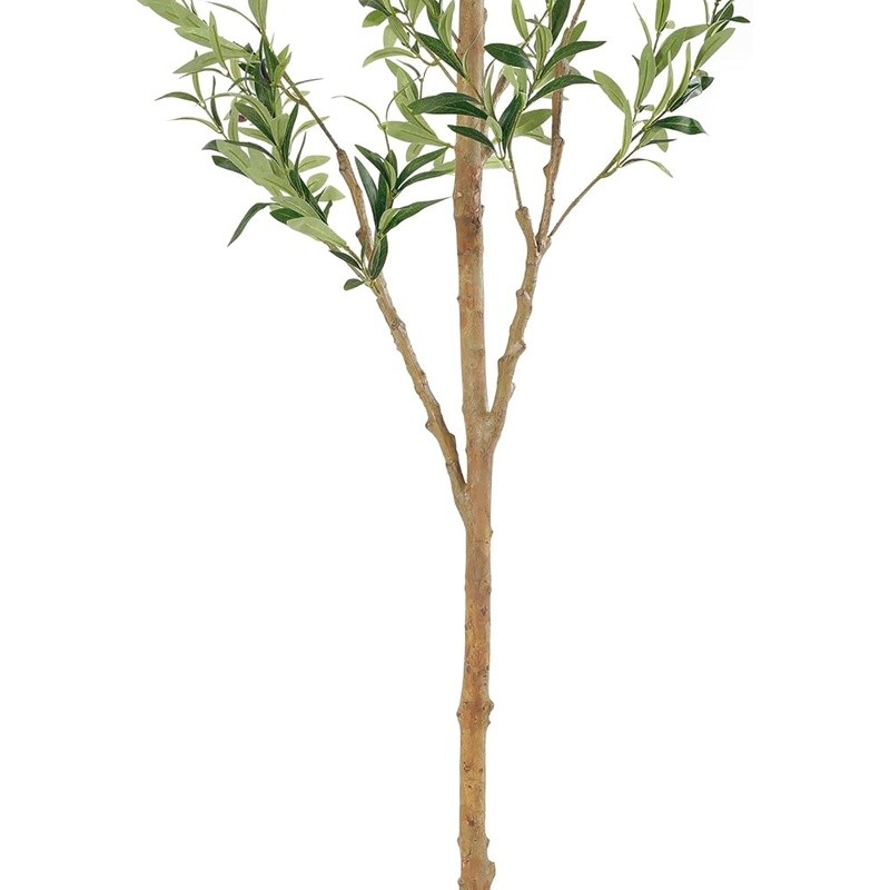 Realistic Faux Olive Tree 9ft Indoor Outdoor Plant Easy Maintenance Modern Decor