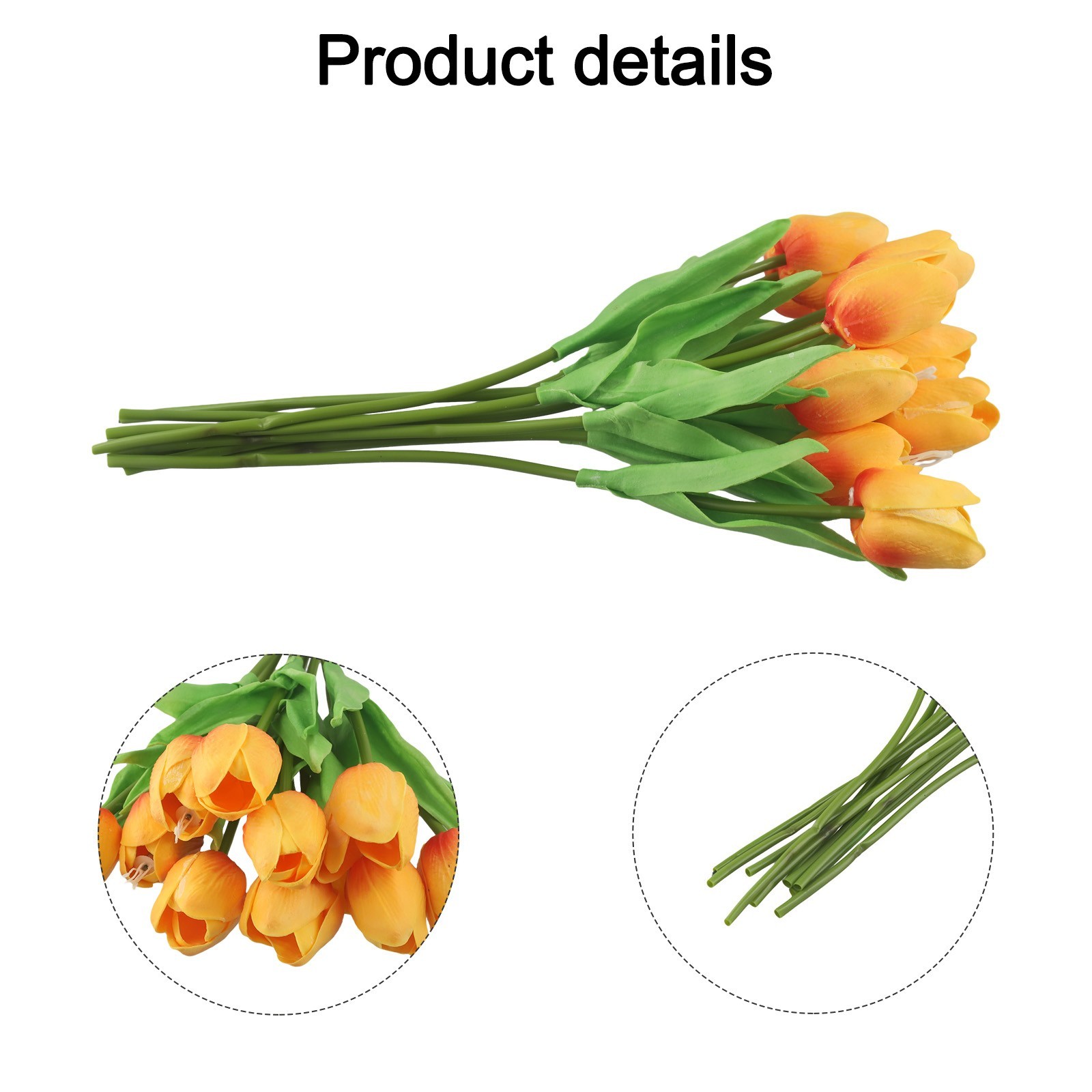 Handmade Simulation Tulip Flowers Pack of 10 Perfect for Various Occasions