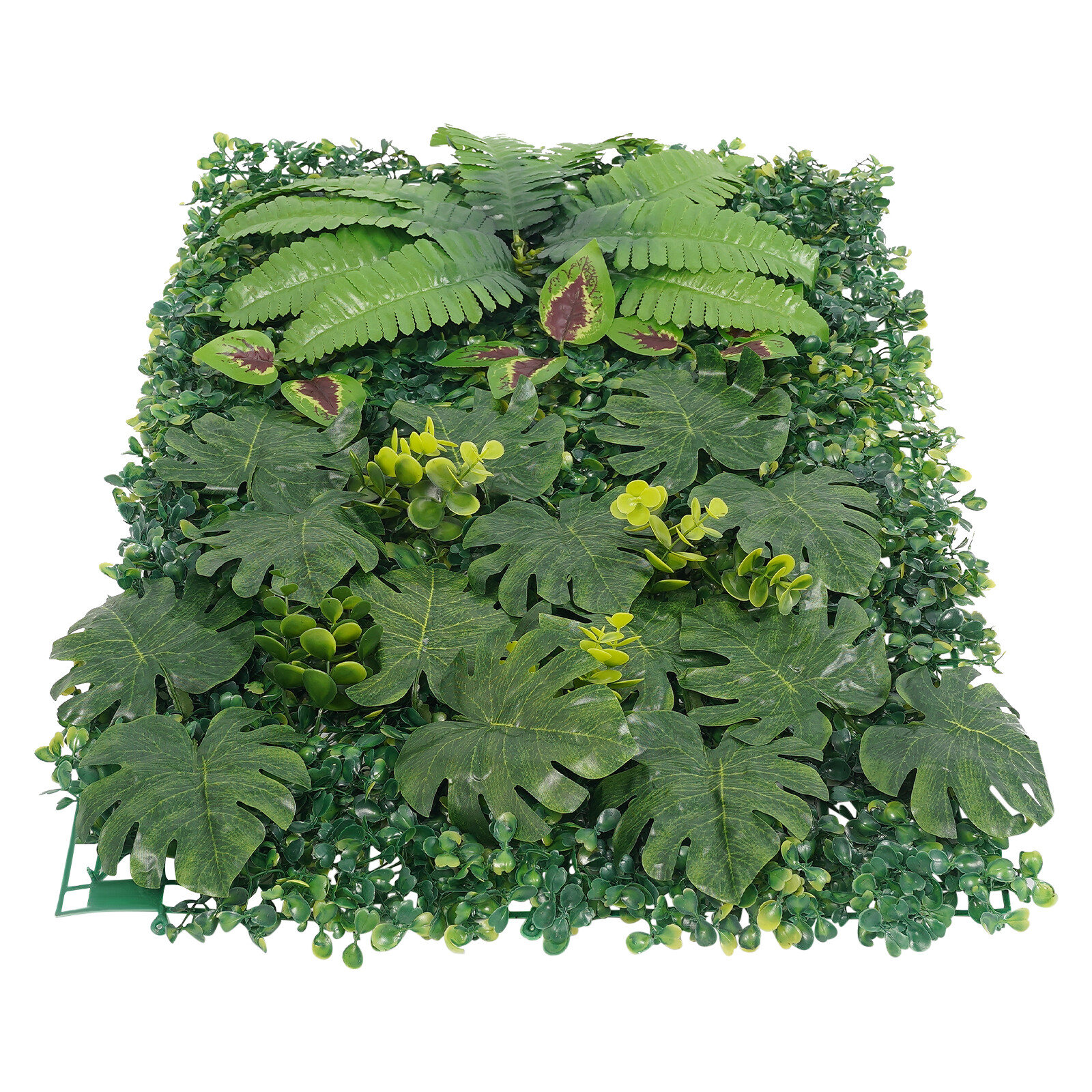 6pcs Artificial Plant Foliage Hedge Grass Mat Greenery Wall Fence Panel Green