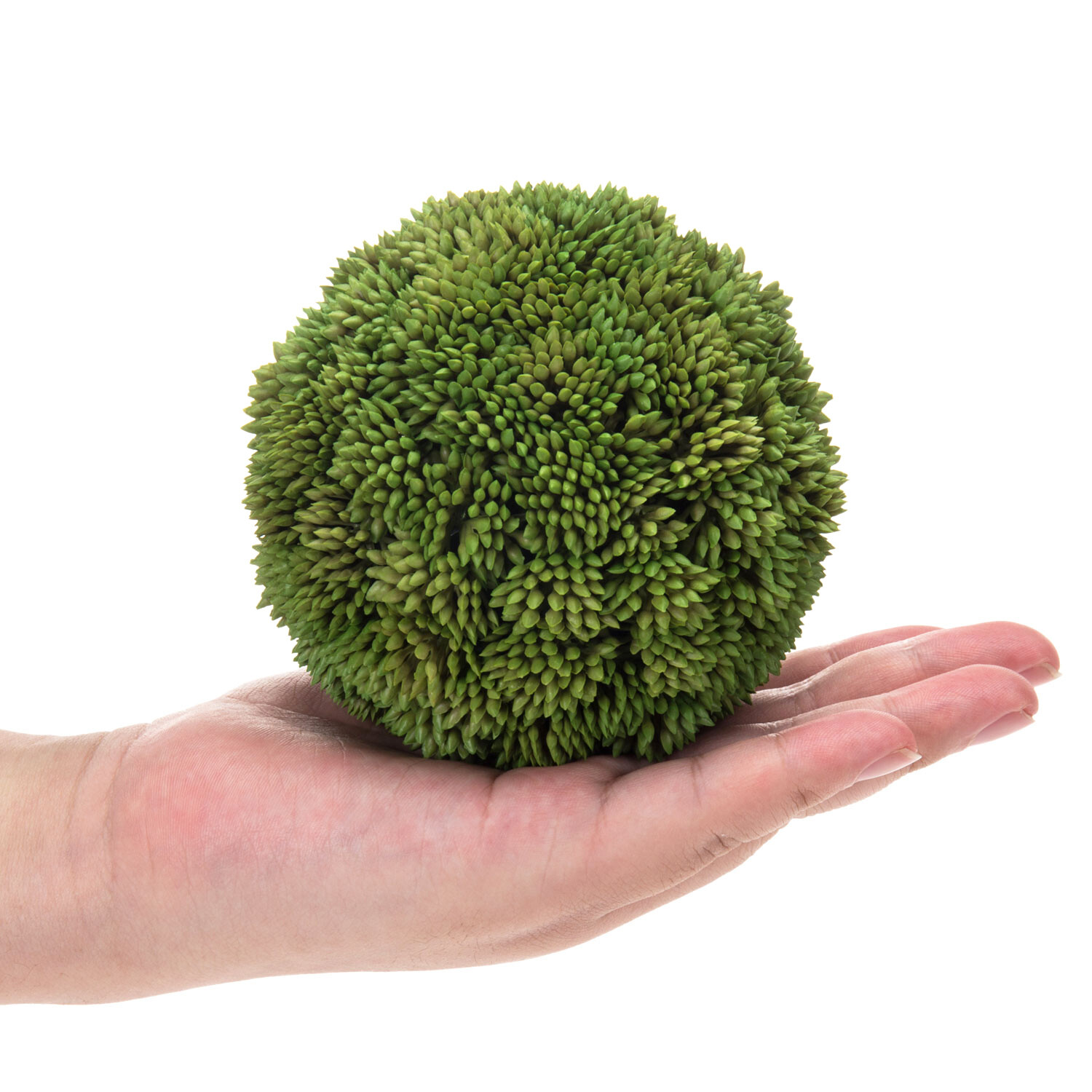 MyGift Set of 2 Lifelike 4 Inch Green Boxwood Ball Topiary Artificial Foliage