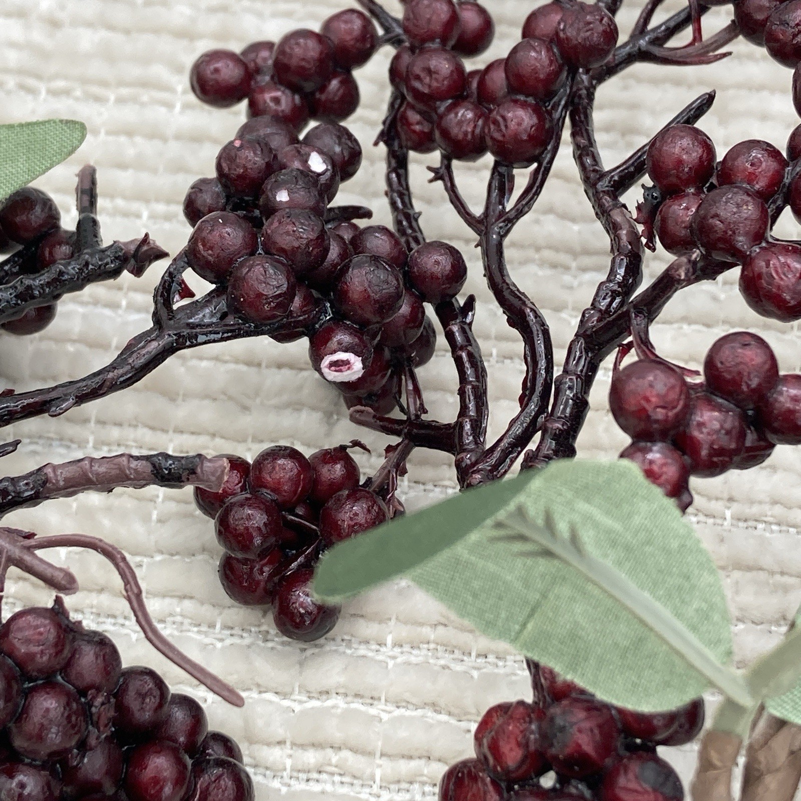 3 Artificial Faux Berries Stems For Crafts Floral Decor DIY Arrangements
