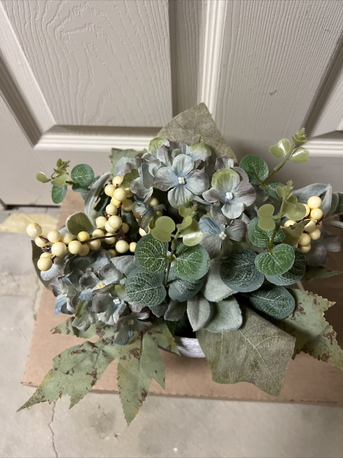Eucalyptus Leaves Fall Flower arrangement Pumpkin