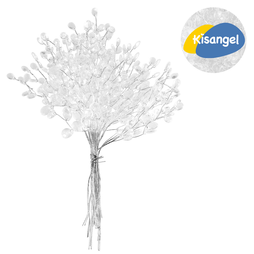 Artificial Bouquet 50 Stems Crystal Floral Picks Home Decoration Christmas Tree