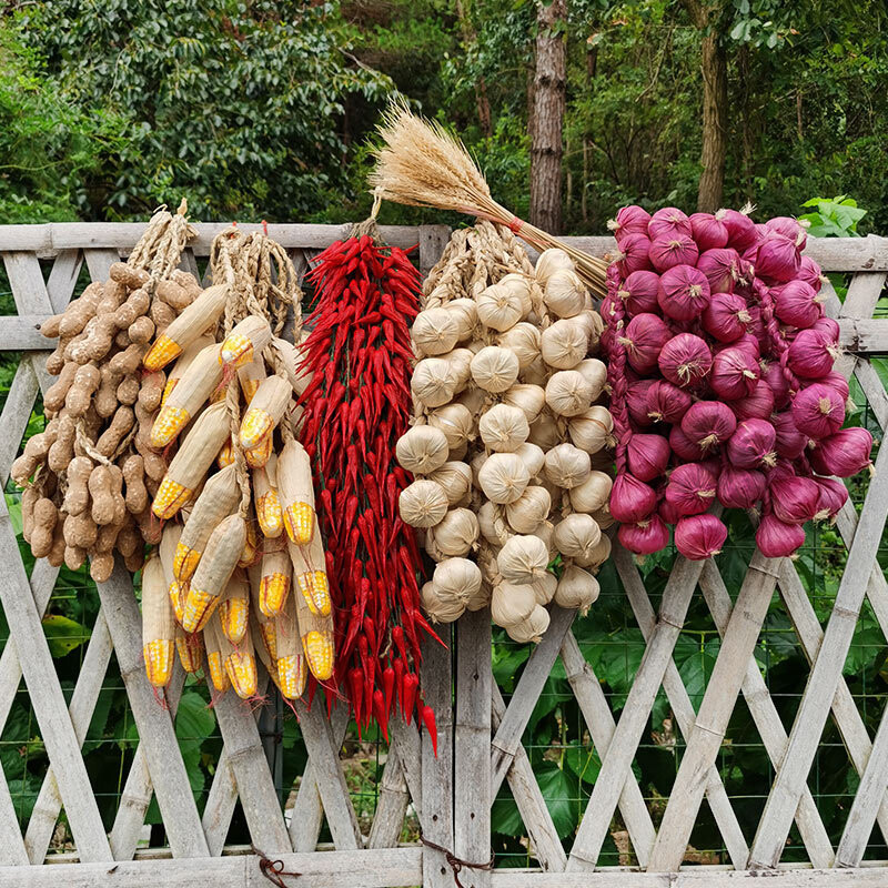 Artificial Onion 5PC Peppers Hanging String Fake Vegetable Fruit Home Decoration
