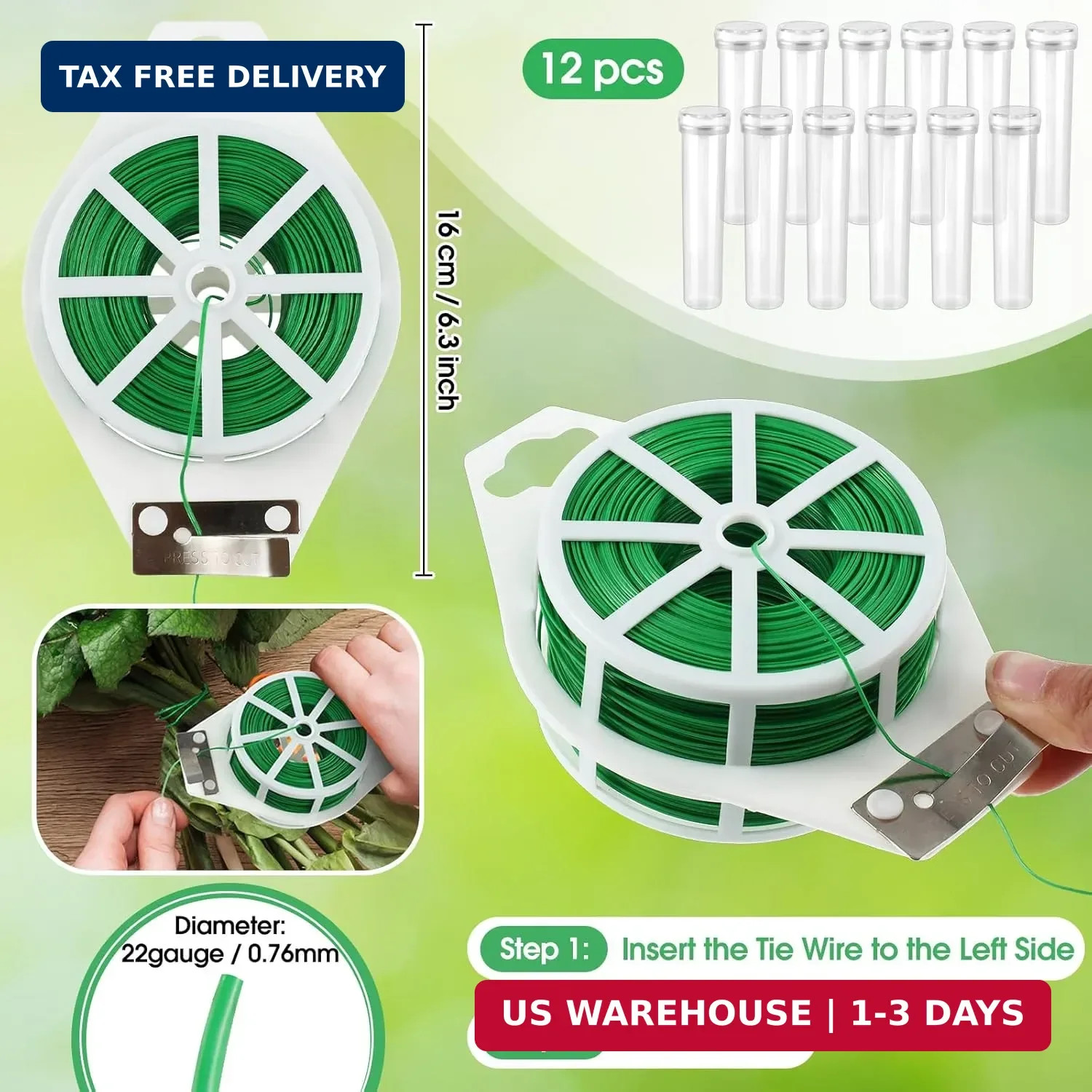 207 Pcs Flower Arrangement Supplies Florist Garden Tool Gift Kit for Women Inclu