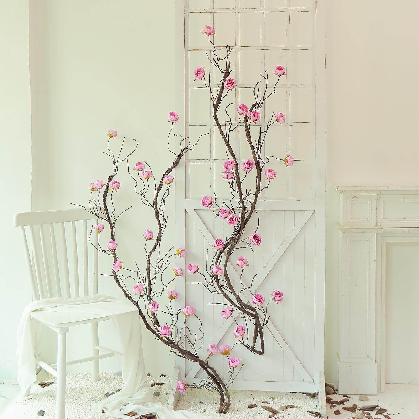 1PCS 300cm/118inch Large Flexible Artificial Tree Fall Vines Twine Wood Branc…