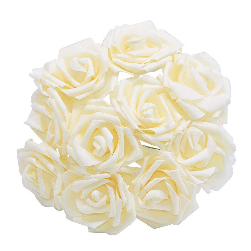 10/20/30 8cm Artificial Rose Head PE Foam Flower Bouquet For DIY Decoration NEW