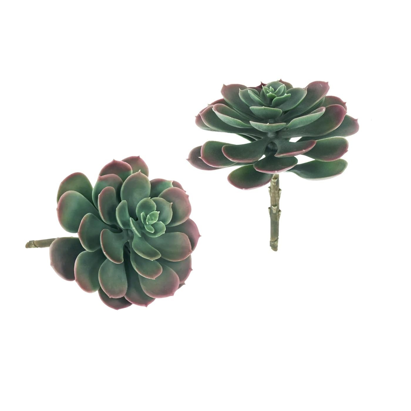 2Pcs Artificial Succulent Plants, Lotus Flower Realistic Fake Succulents, Fak…