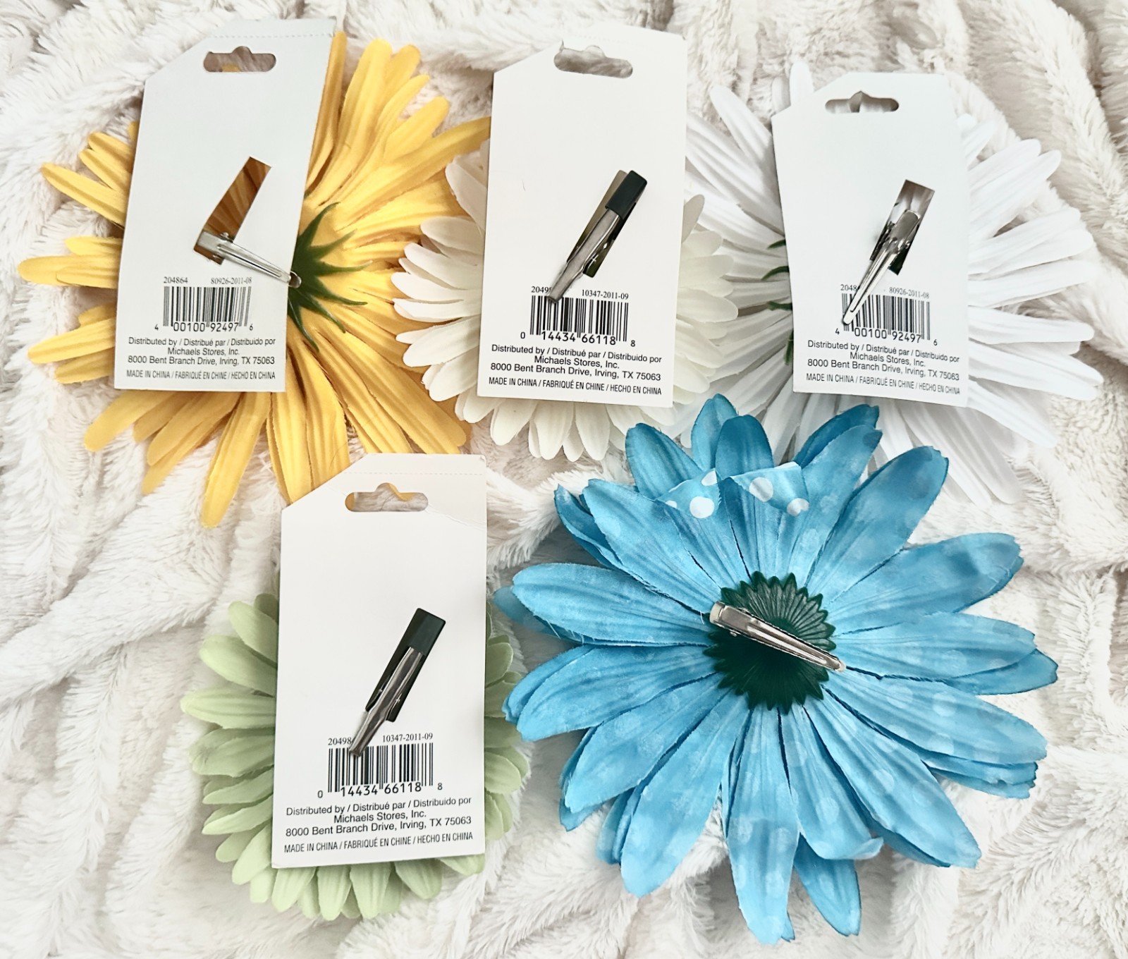 Lot of 18 NWT Ashland Michaels Multi Flower Daisy Clip Gift Decor Present 4.5-7″
