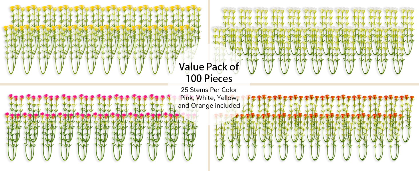 Baby Breath Flowers Artificial Bulk – 100 Mini Artificial Flowers | Mini Flower
