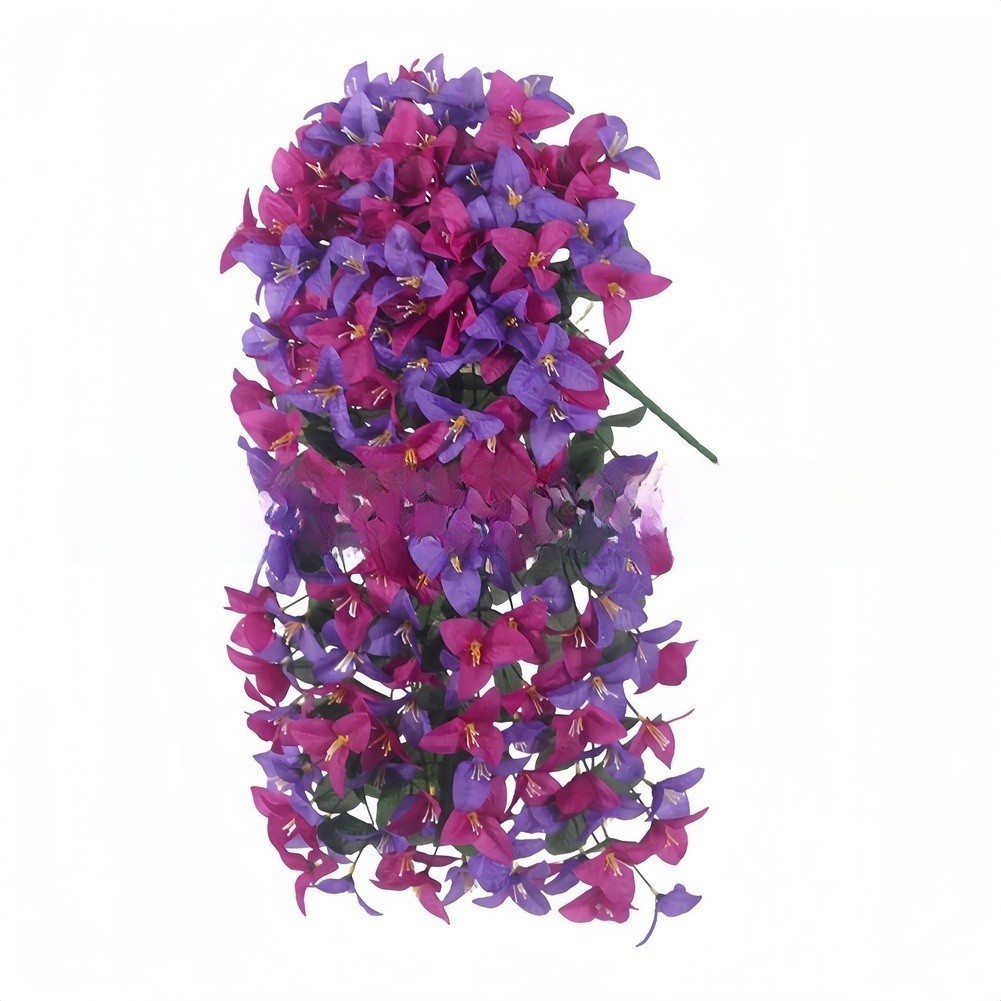 Silk Bougainvillea Vine Garland – Vivid Gradient Colors for Indoor Outdoor Use