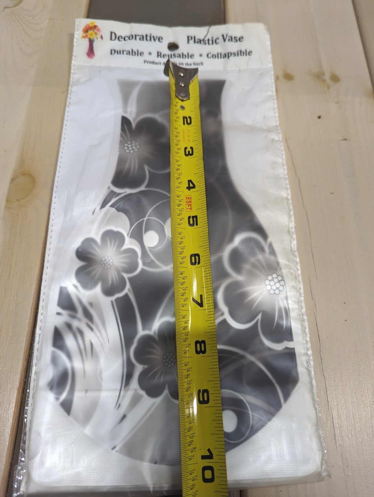 Collapsible Flower Vase Minimalist Decorative Design Plastic Reusable Disposable