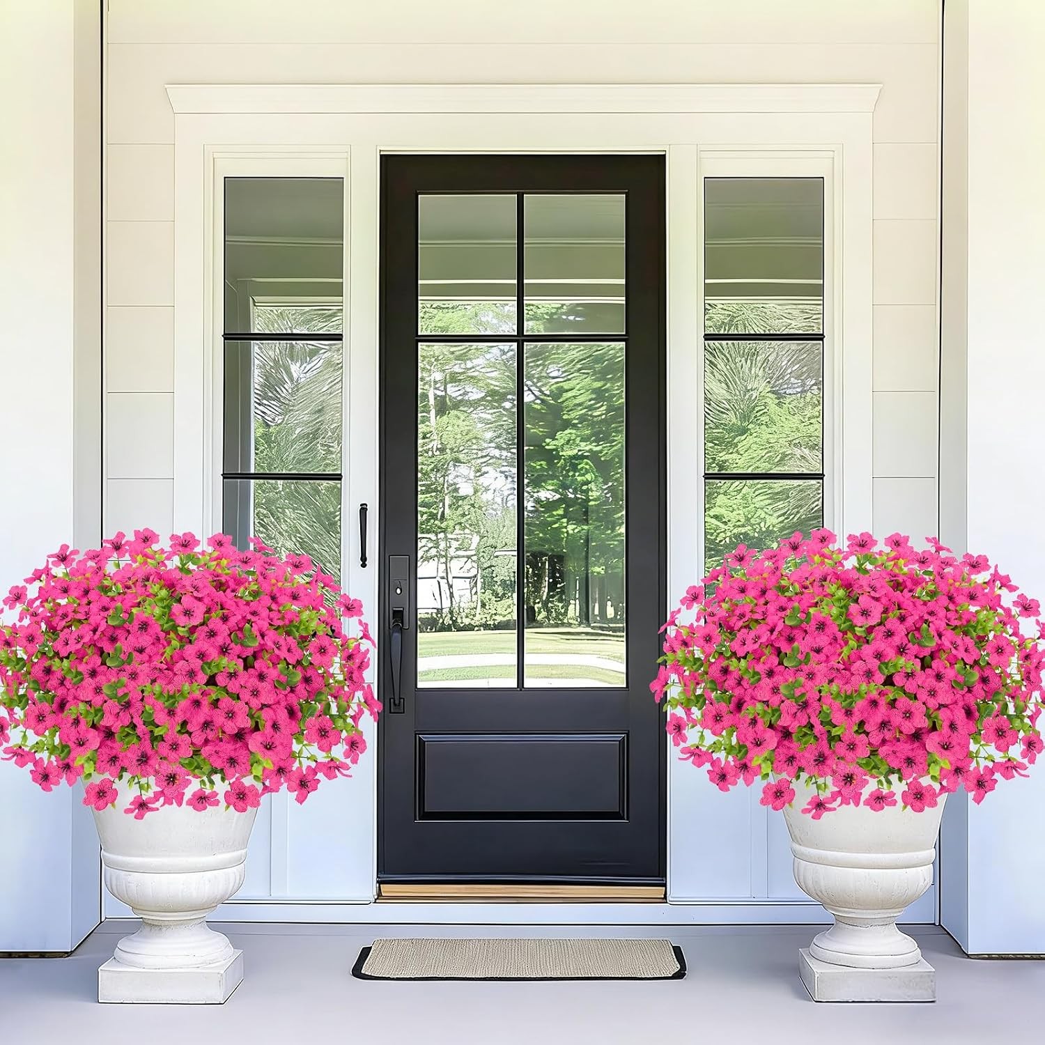 Artificial Flowers for Outdoors, 9 Bundles Artificial Plants & Flowers Outdoor,