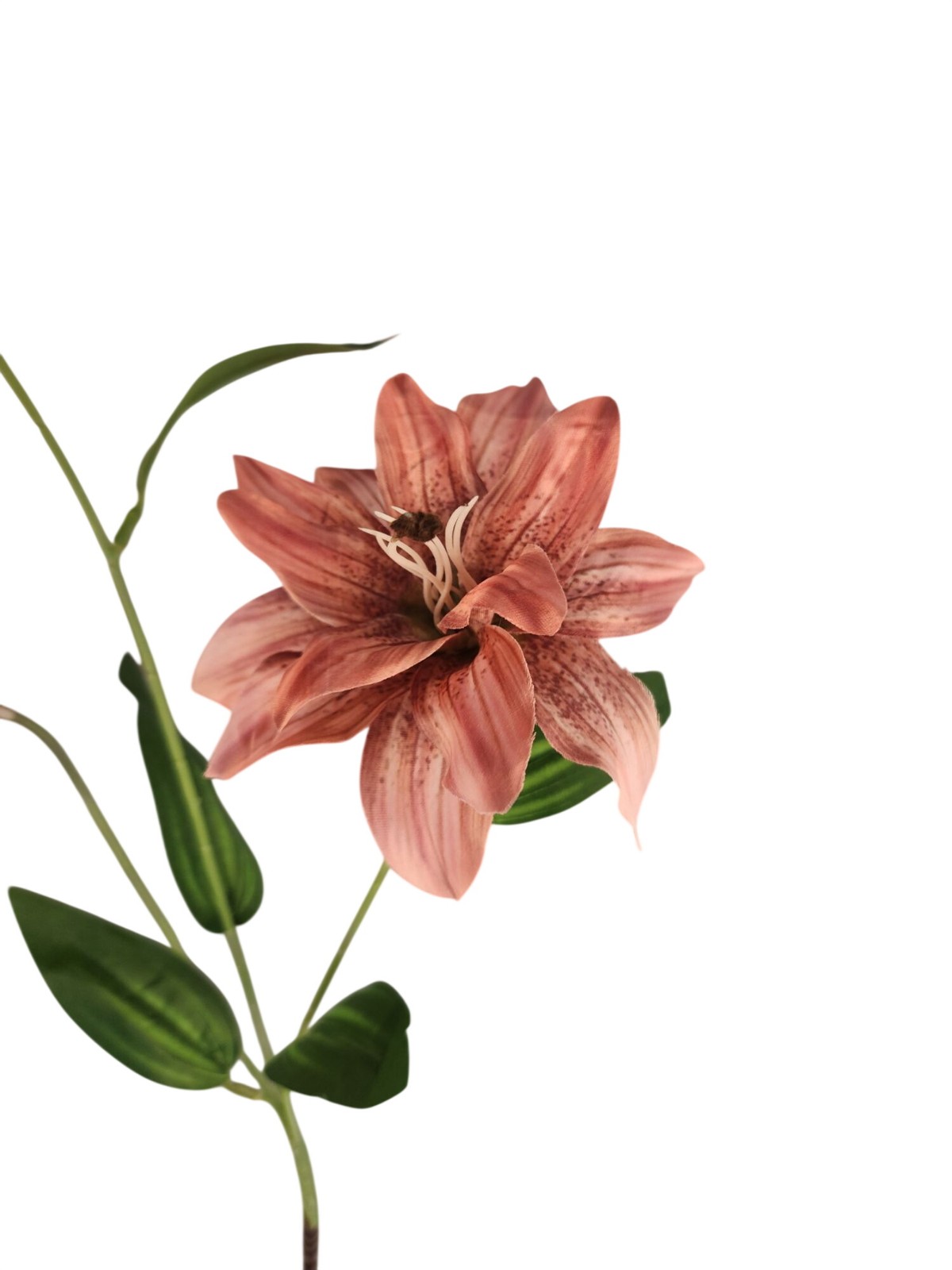 Luxury Artificial Tiger Lily Stem 34 Inch | Designer Artificial Silk Floral | Bl