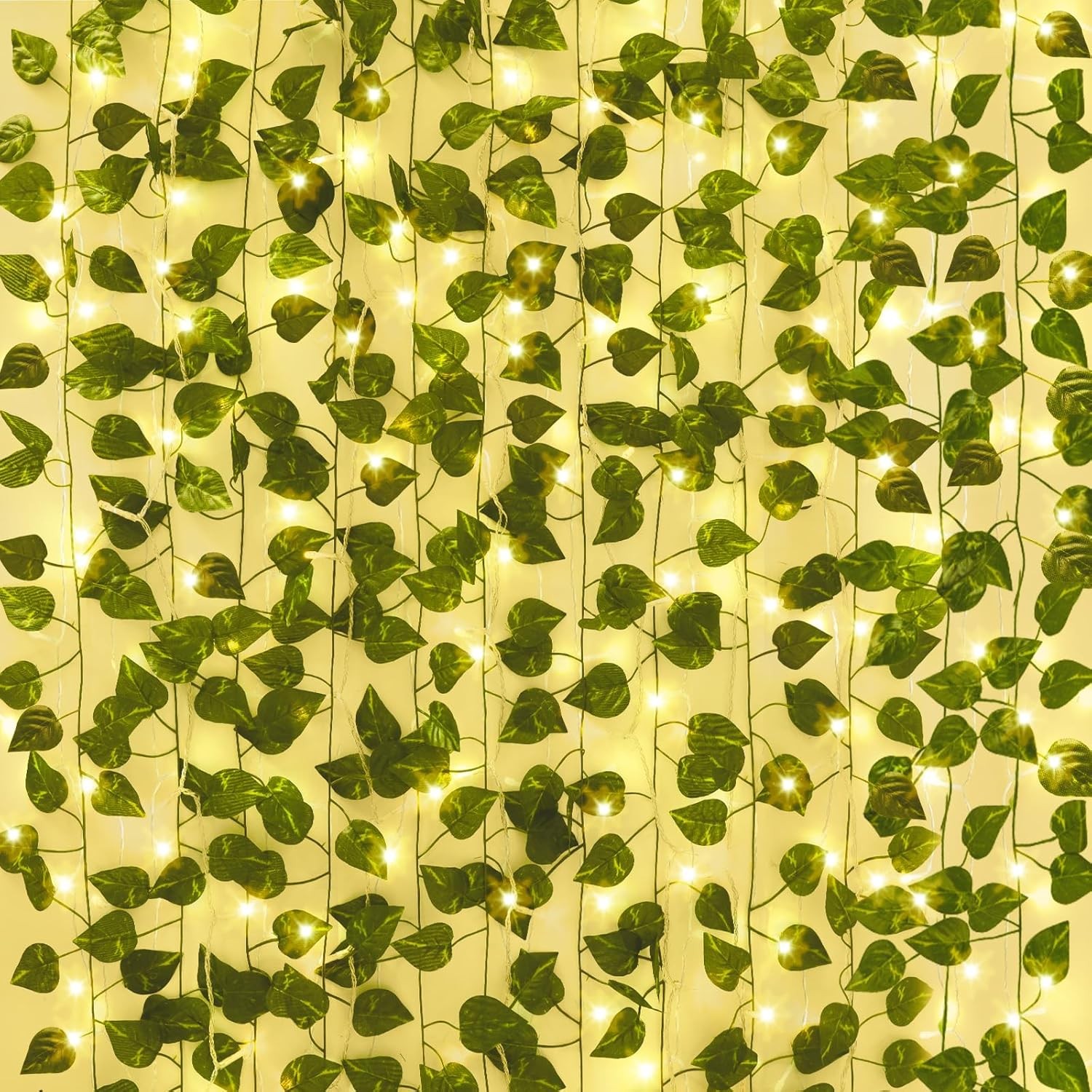 24 Pack 168ft Fake Vines Artificial Ivy Greenery Garland Hanging Leaves Decor