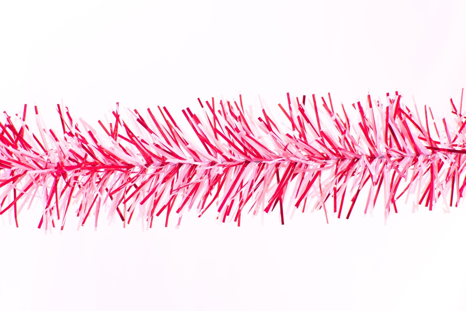 6FT Pink Valentine’s Day Christmas Garland Pink Tinsel Brush Home Decor
