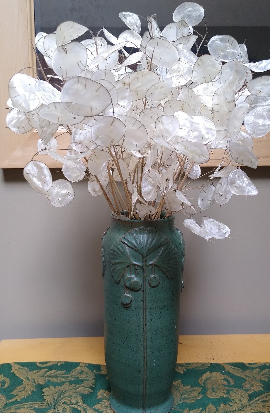Dried Lunaria Moonwort Honesty Silver Dollar Plant Stems & seeds! 14-16″ Stems.