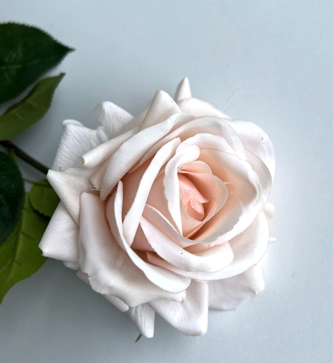 Real touch rose stem latex roses soft pink flowers fresh touch faux flowers x 1