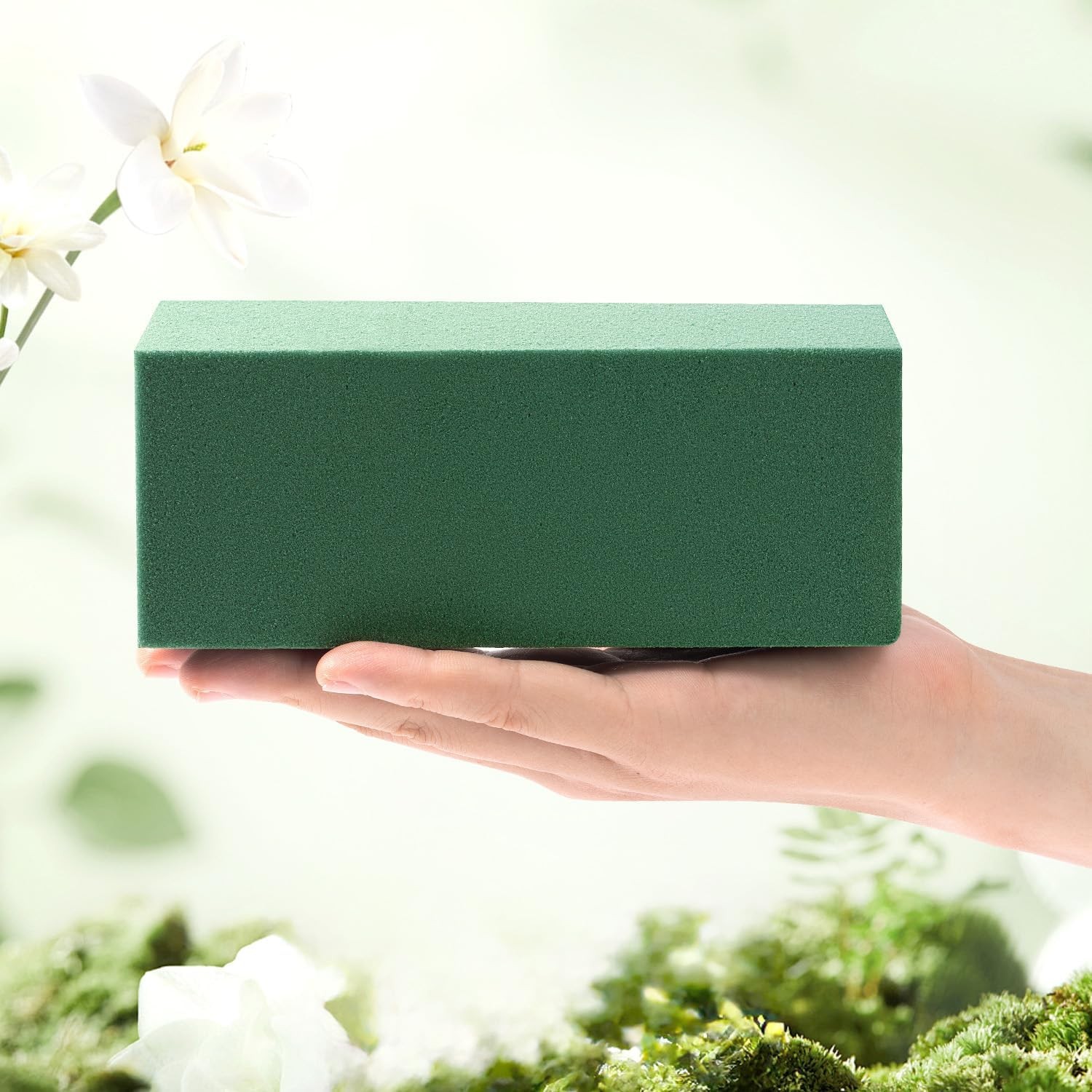 Wet Floral Foam Blocks Green Flower Arrangement Bricks 4 Pack