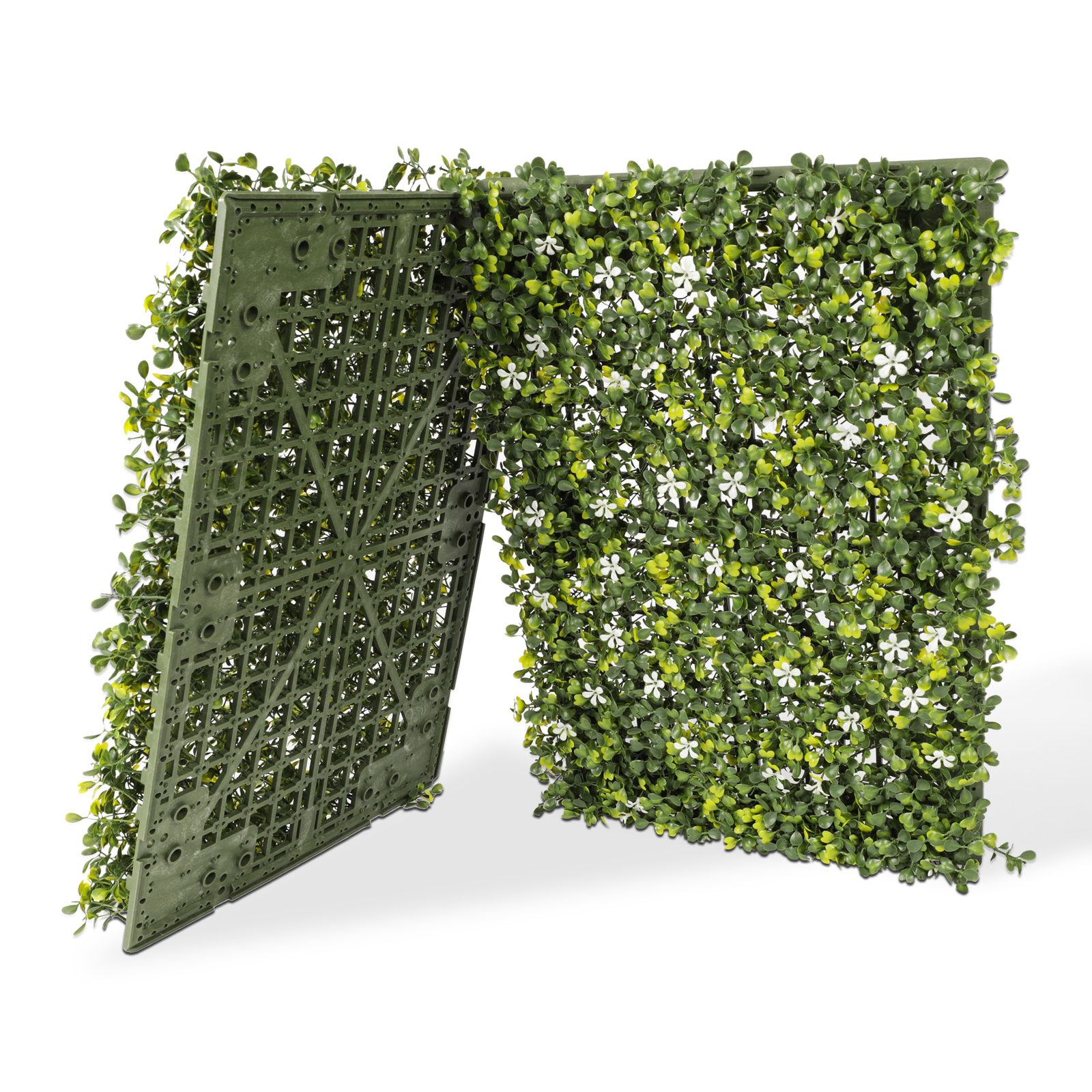 18″x12″ Artificial Ivy Mats Wall Hedge With Hard Panel for Indoor Outdoor Decor