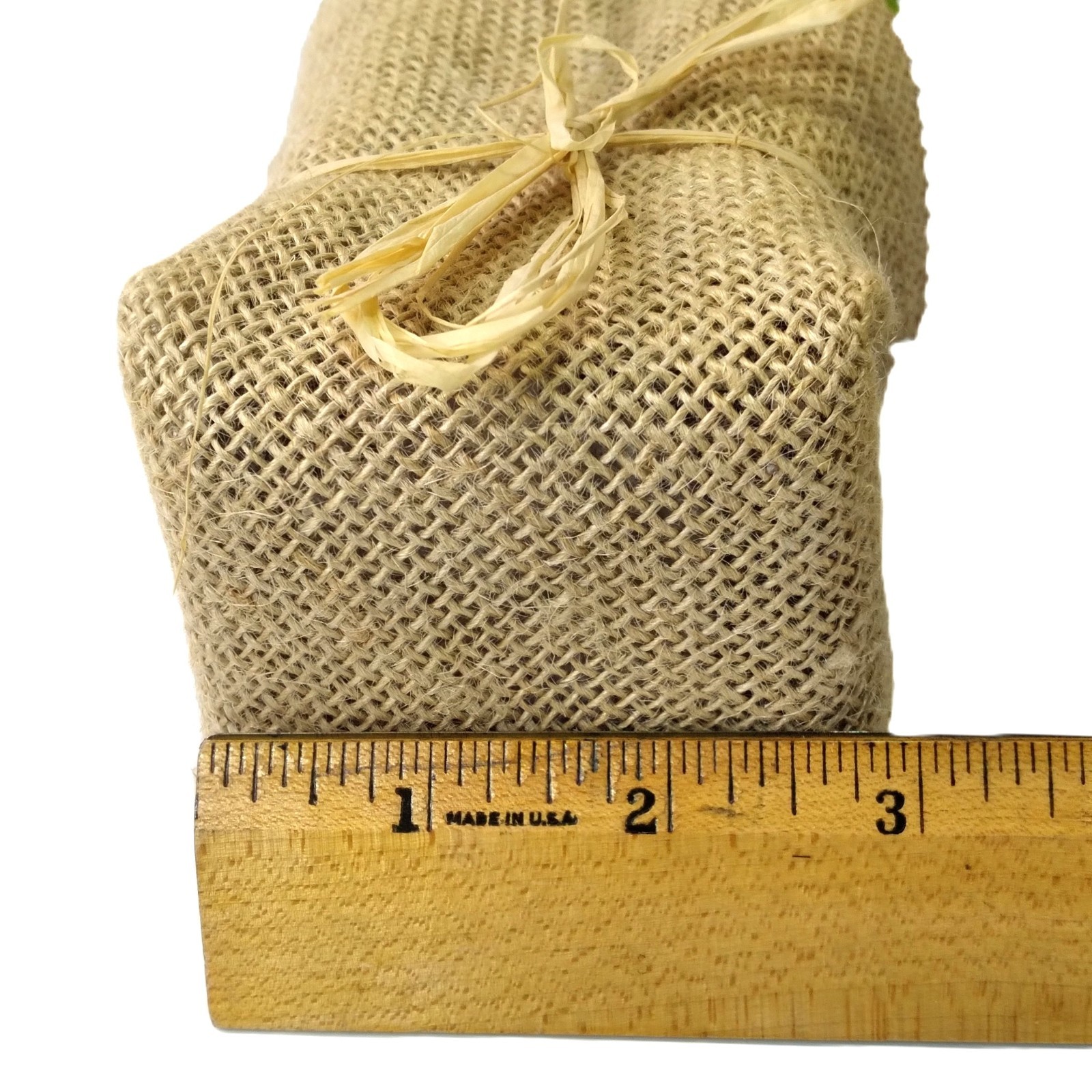 2 Pcs Small Artificial Plants Wrapped in Burlap Farmhouse Green Cottage 6.5-7″ T