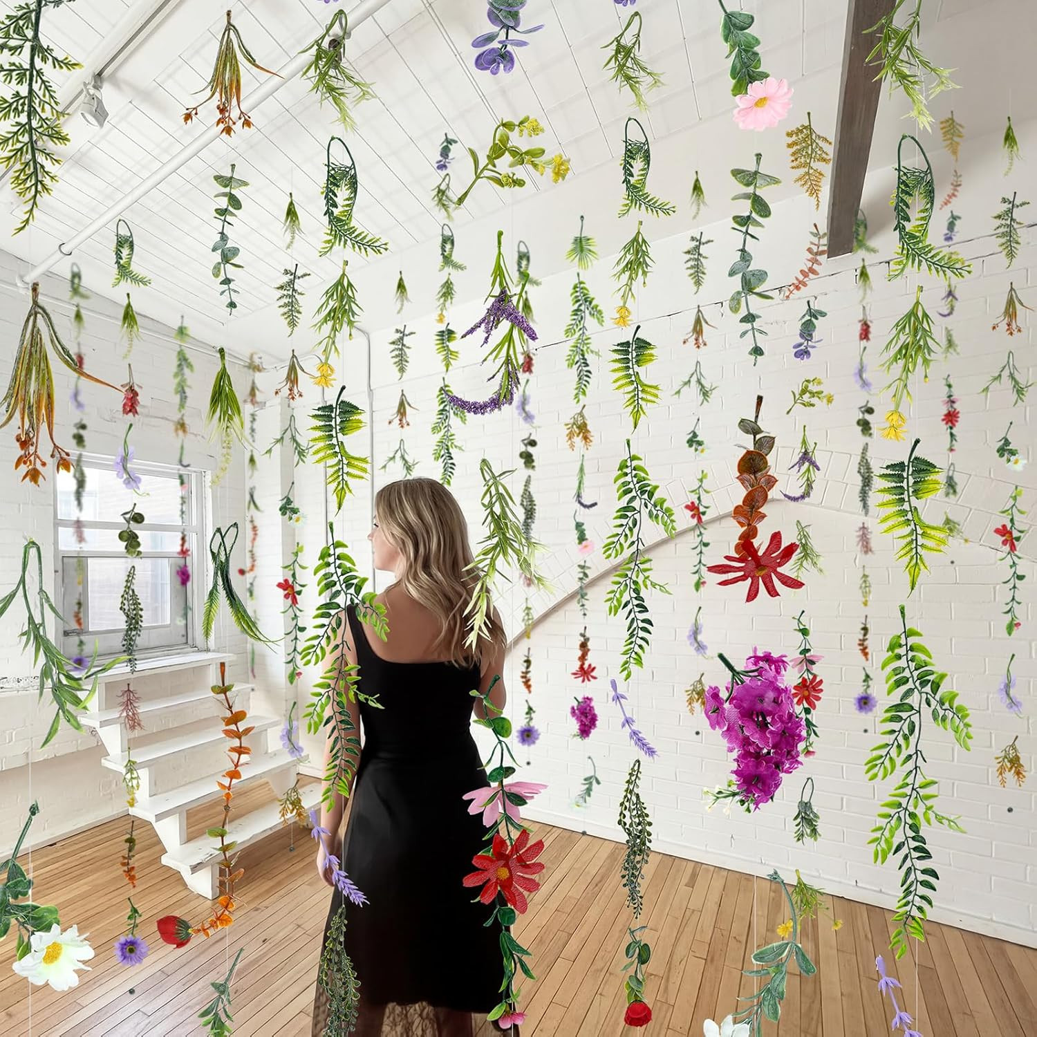 12 Pcs 70.8 Ft Artificial Wildflower Garlands for Wedding and Home Decor