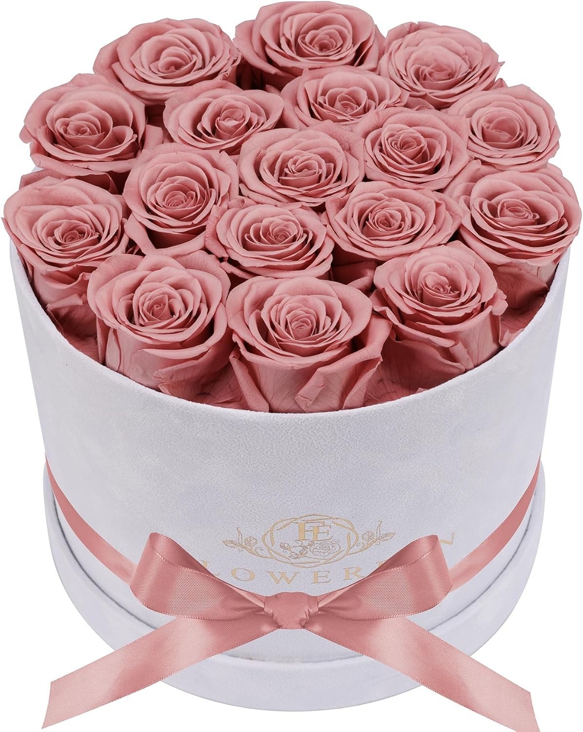 Luxury Preserved Roses in Suede Box – 17 Roses for Anniversaries & Birthdays