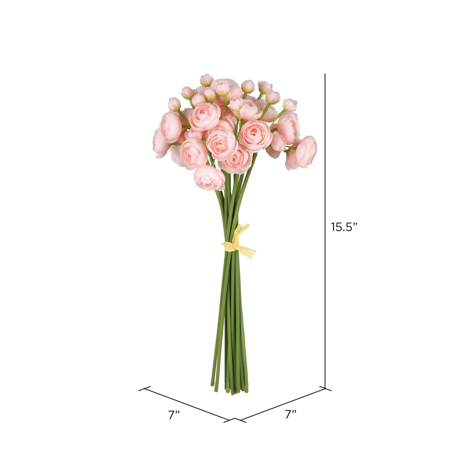 Vickerman 15.5″ Contemporary Fabric Artificial Lotus Bundle in Pink