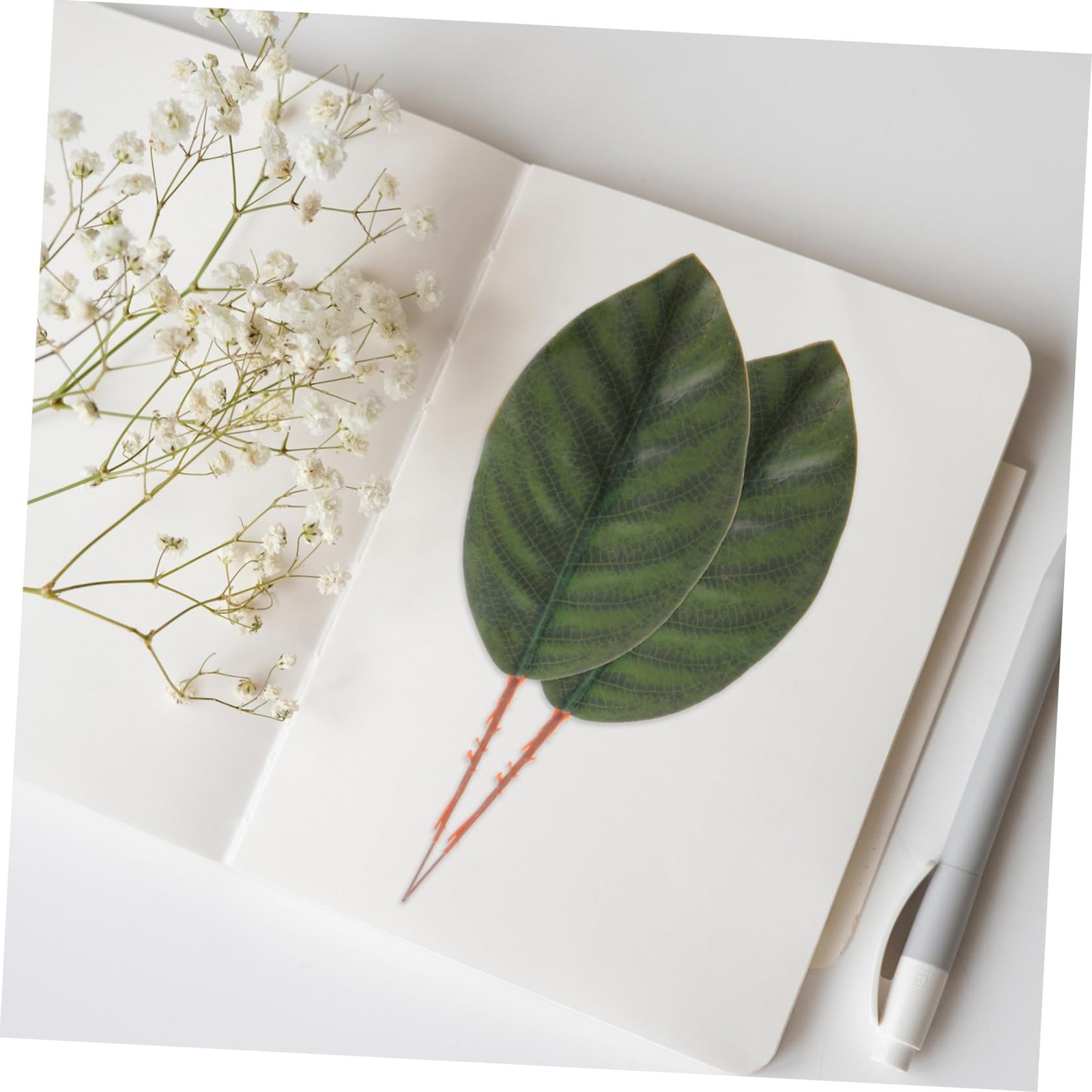 30 Pcs Artificial Magnolia Leaves 7.67 Inch Faux Greenery for Home Decor Wedd…