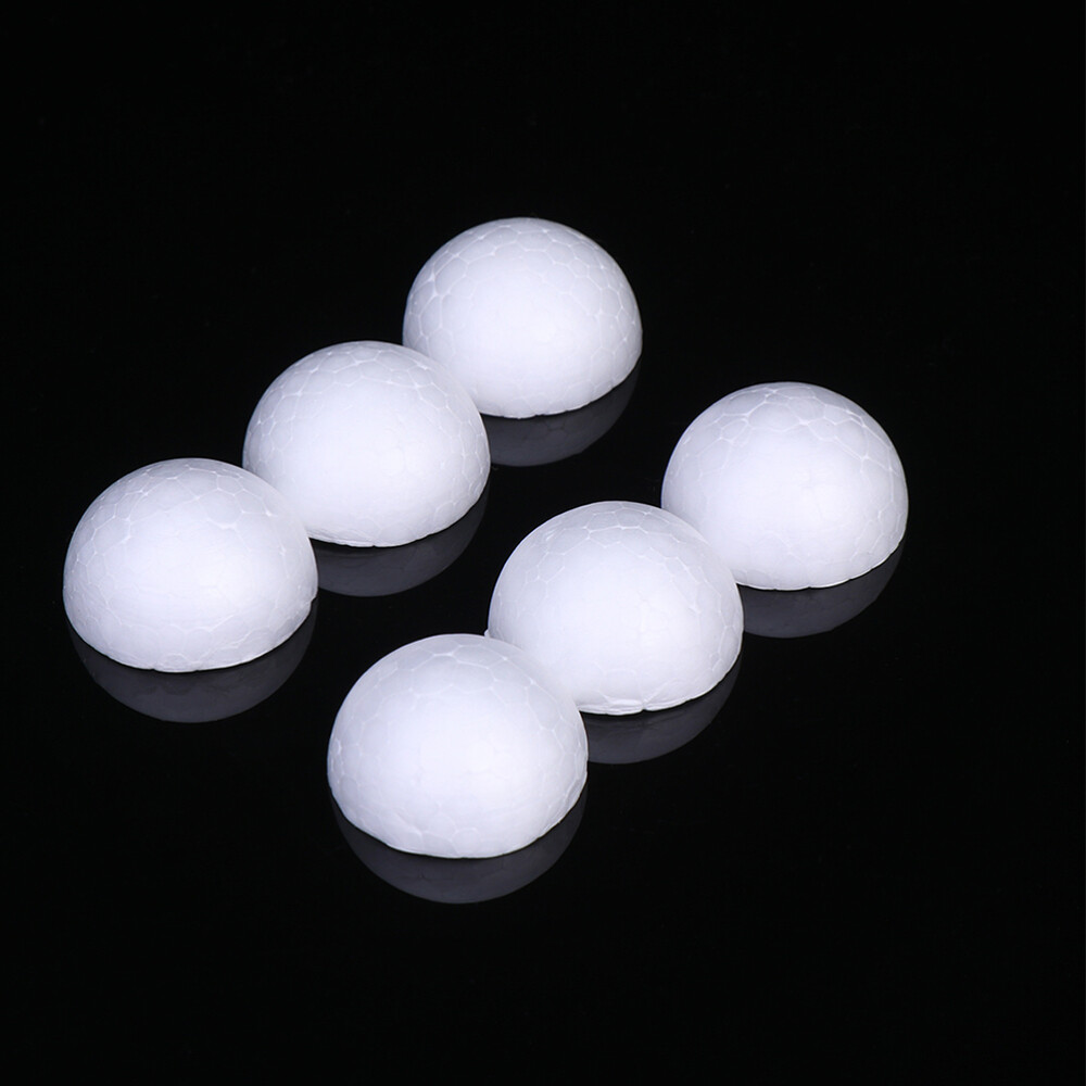 20pcs Craft Polystyrene Balls Flower Holder Craft Flower Arranging Half Balls