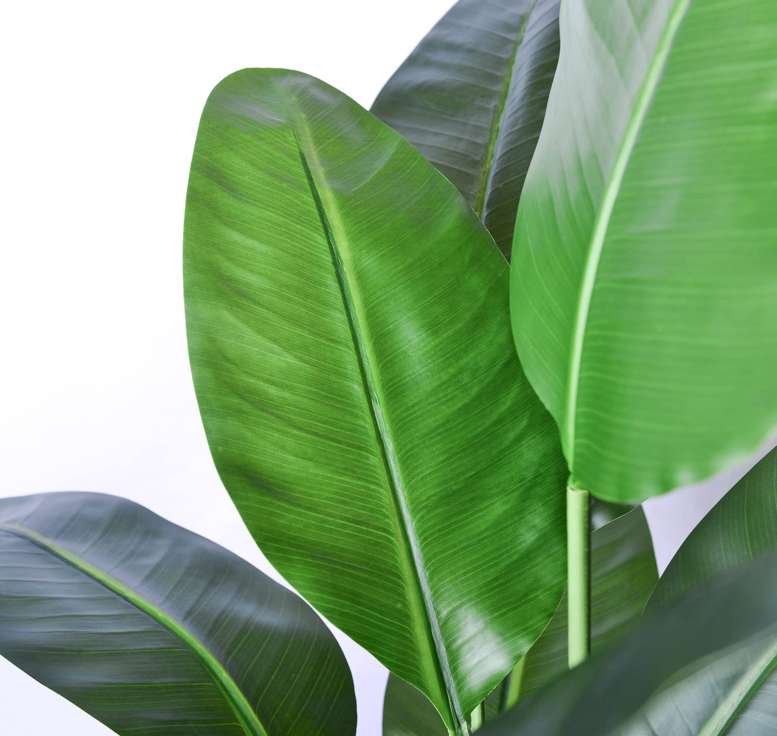 2Packs 4FT Artificial Bird of Paradise Plant,Faux Palm Tree Potted Plant with…