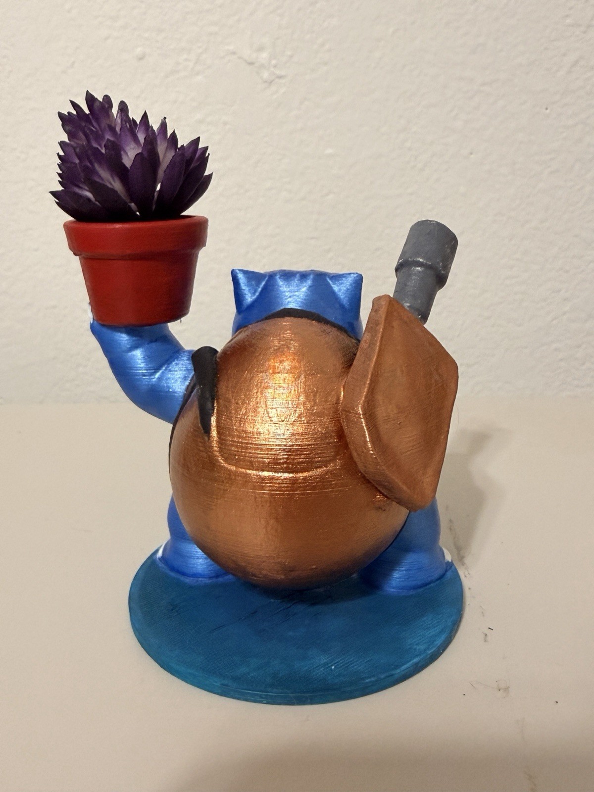 Pokemon Blastoise Flower Pot- Custom Made 3D Printed