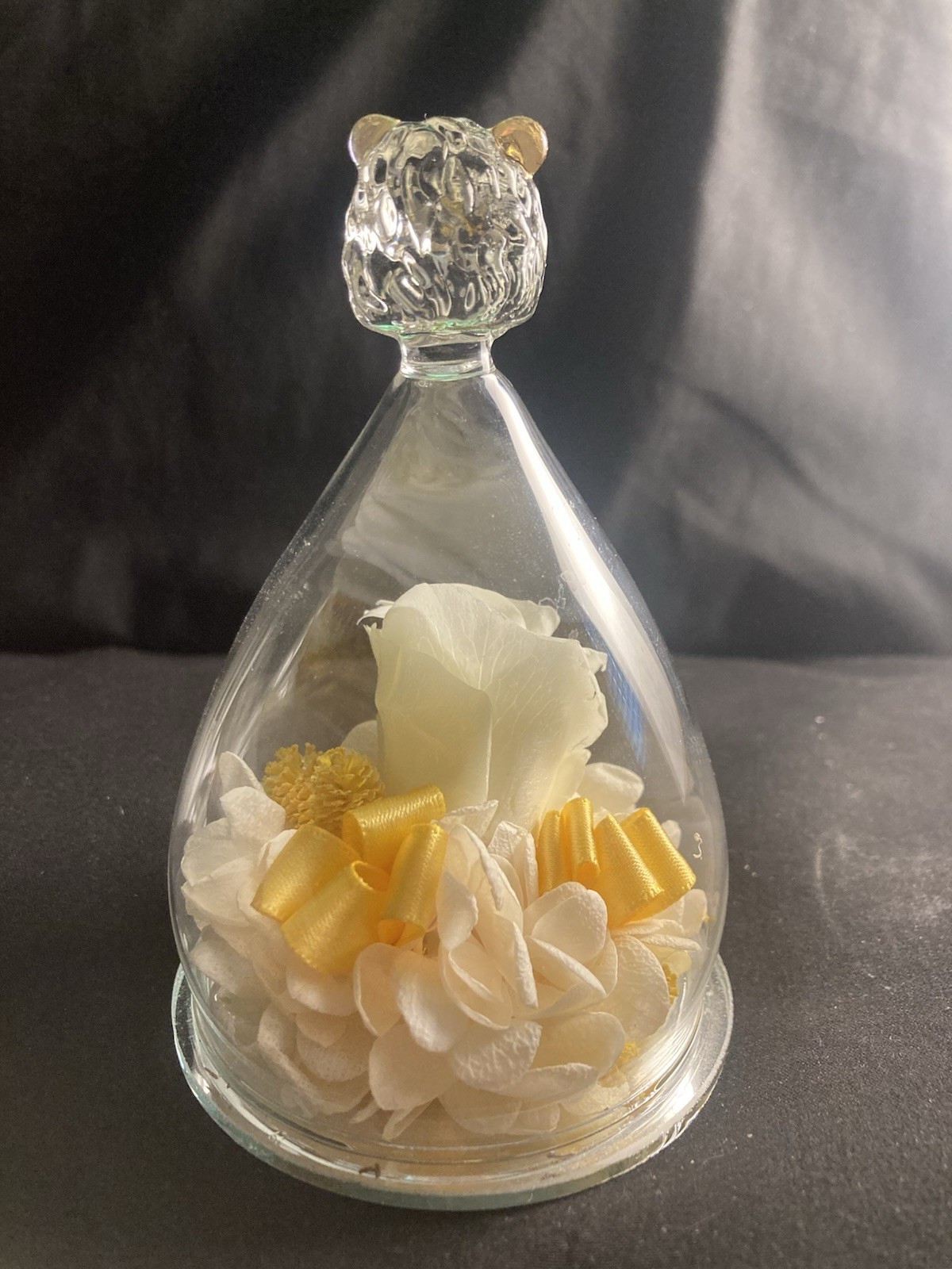 Zodiac Leo Forever Rose Real Rose In Glass Dome – Gold Dipped Version
