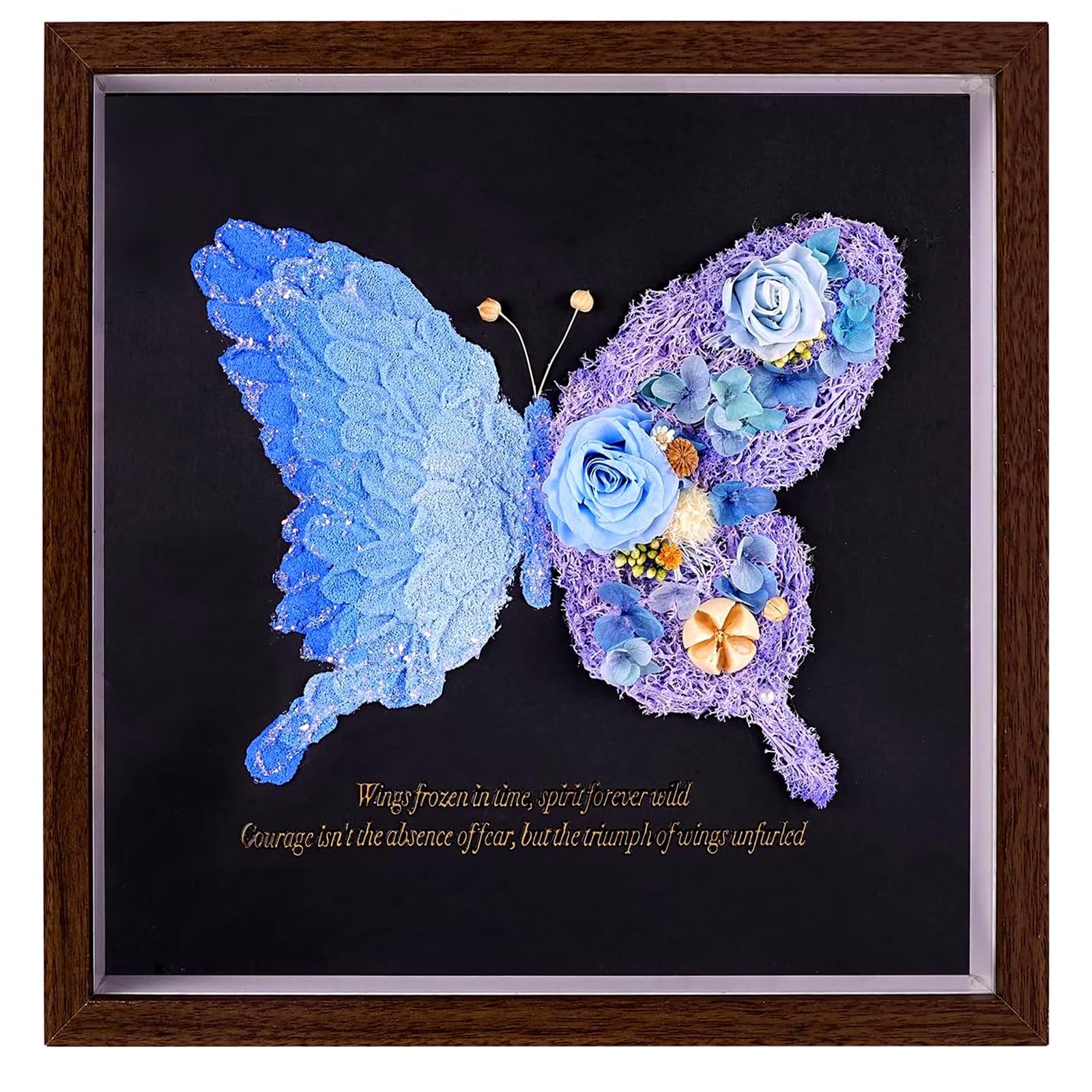 10x10In Butterfly Shadow Box Frame for Preserved Flowers – Handmade Forever F…