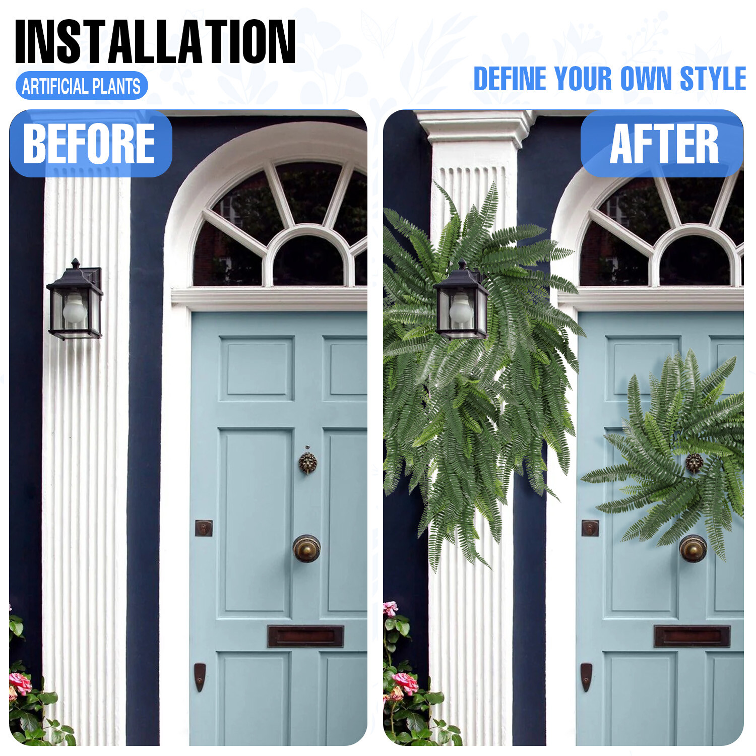 Artificial Hanging Plants Fake Olive Leaves Vine Garland for Home Christmas Deco